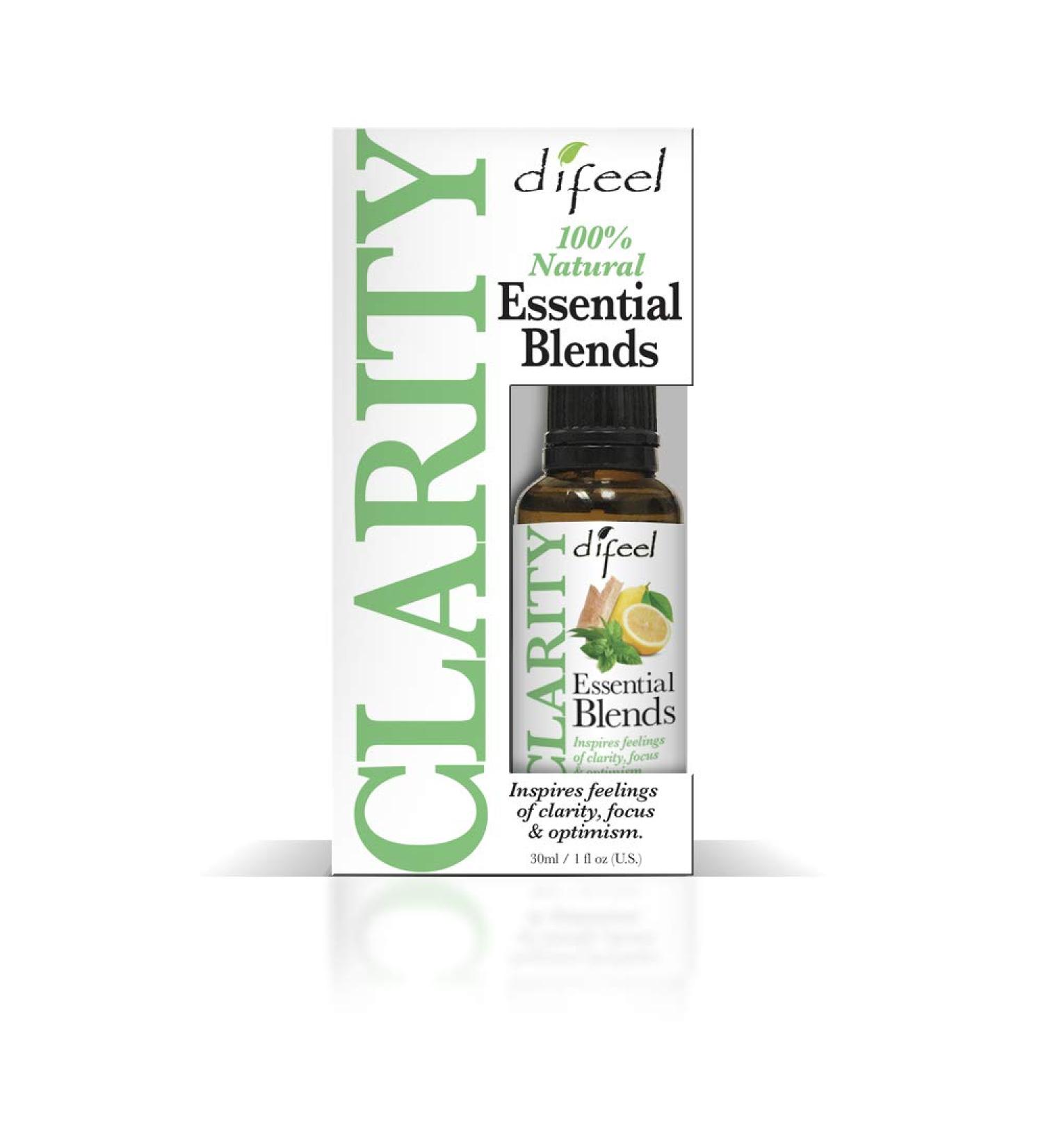 Difeel 100% Natural Essential Oil Blends - Clarity 1oz | Buy Internationally Premium Quality Aromatherapy - Buy Online on GoSupps.com