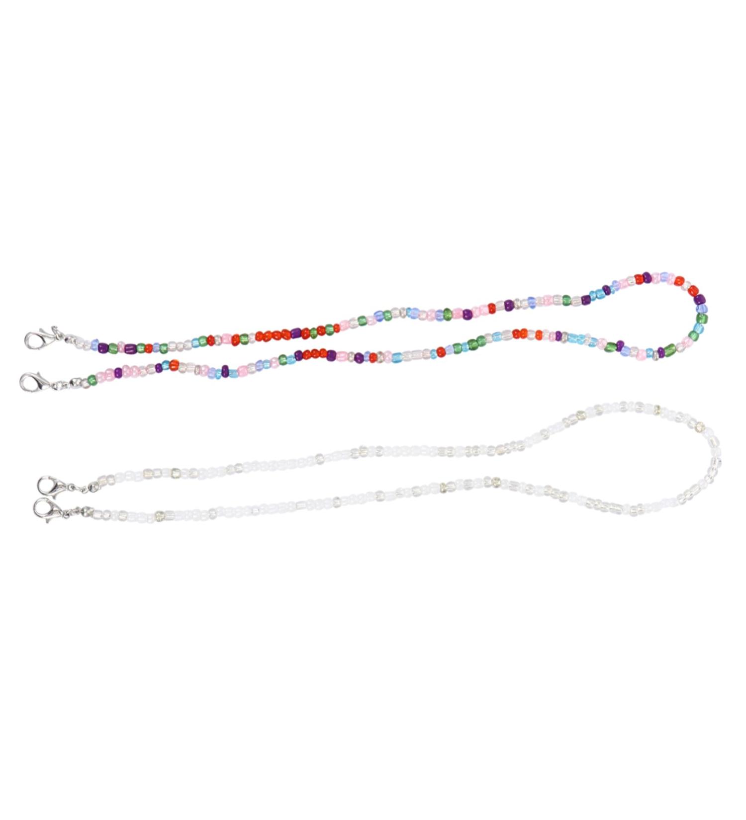Buy Mobestech 2pc Glasses Mask Chain - Stylish & Durable Sunglasses Hanging Cords | Premium Glasses Clips & Tapes for Easy Use | Perfect for Face Masks & Schnapps Glasses - Buy Online on GoSupps.com