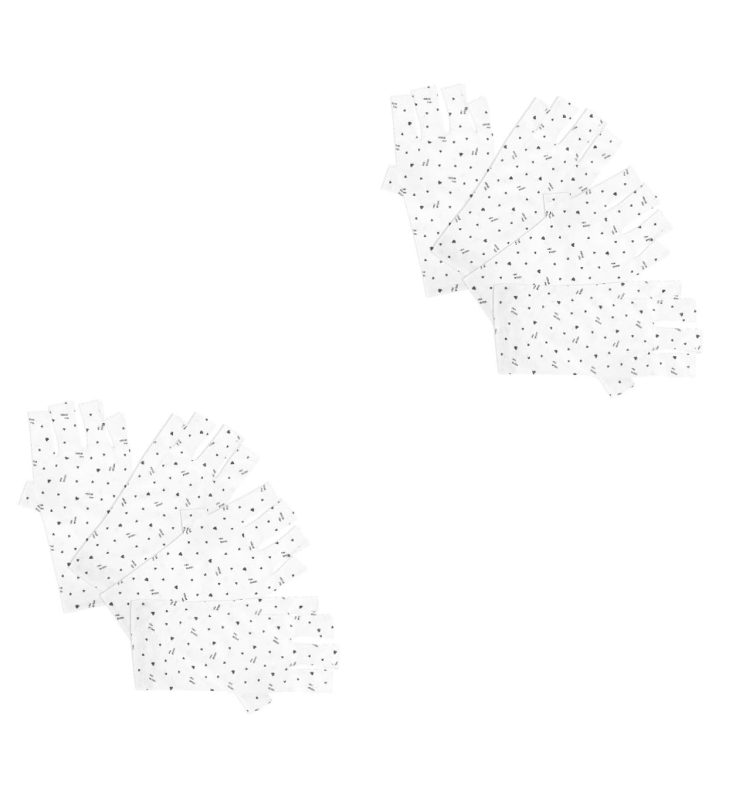 FOMIYES 4 Pairs Nail Gloves Protection Gloves for Manicures Uv Gloves for Gel Manicures Gel Nails Gloves Uv Lamp Glove for Gel Nails Nail Gel Polyester Light Fingerless Miss - Buy Online on GoSupps.com