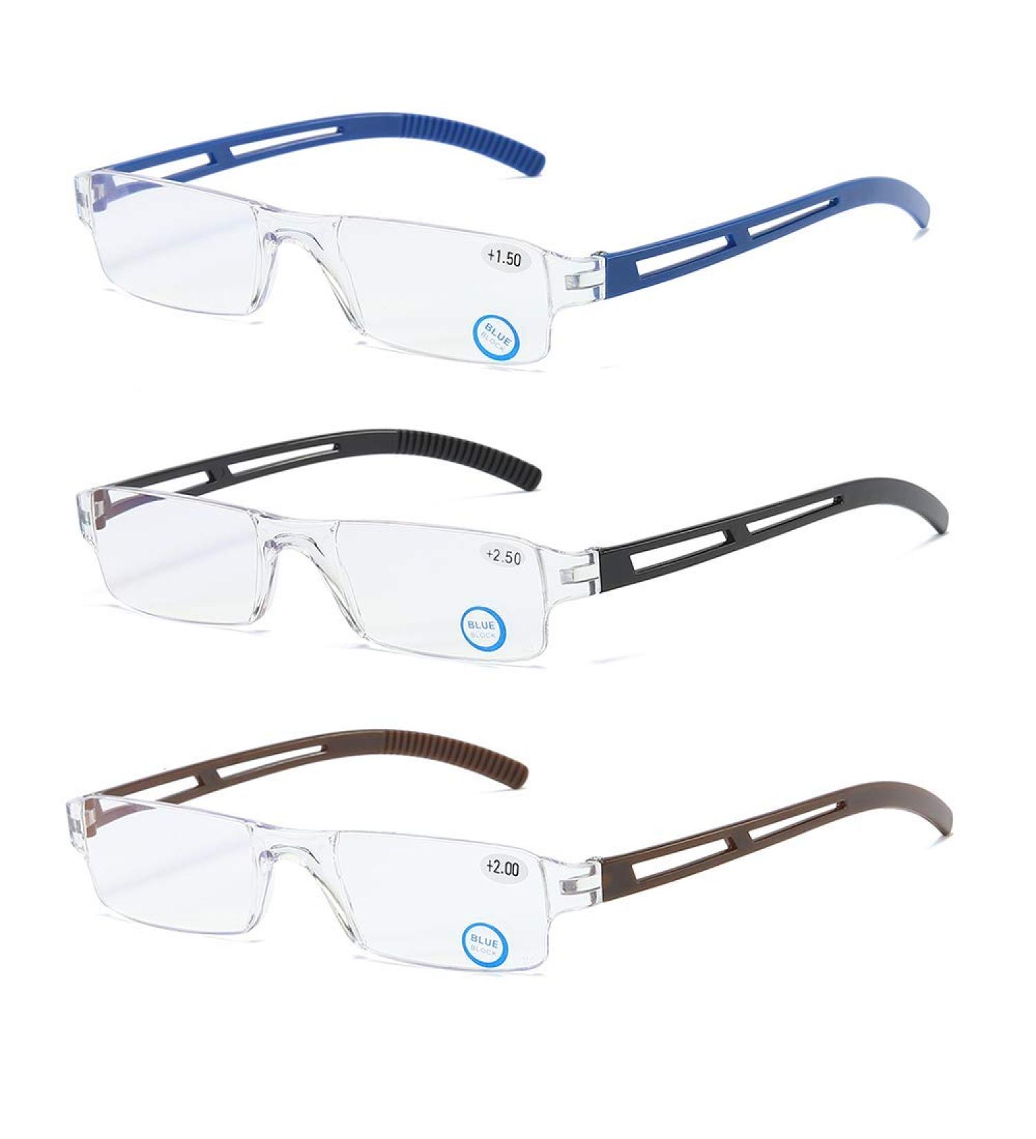 Kokobin 3 St ck Frameless Lesebrille mit blauen Lichtfiltern Anti-Blau-Licht Lesehilfe f r Damen und Herren +3.0 Dioptrien Internationaler Versand - Buy Online on GoSupps.com