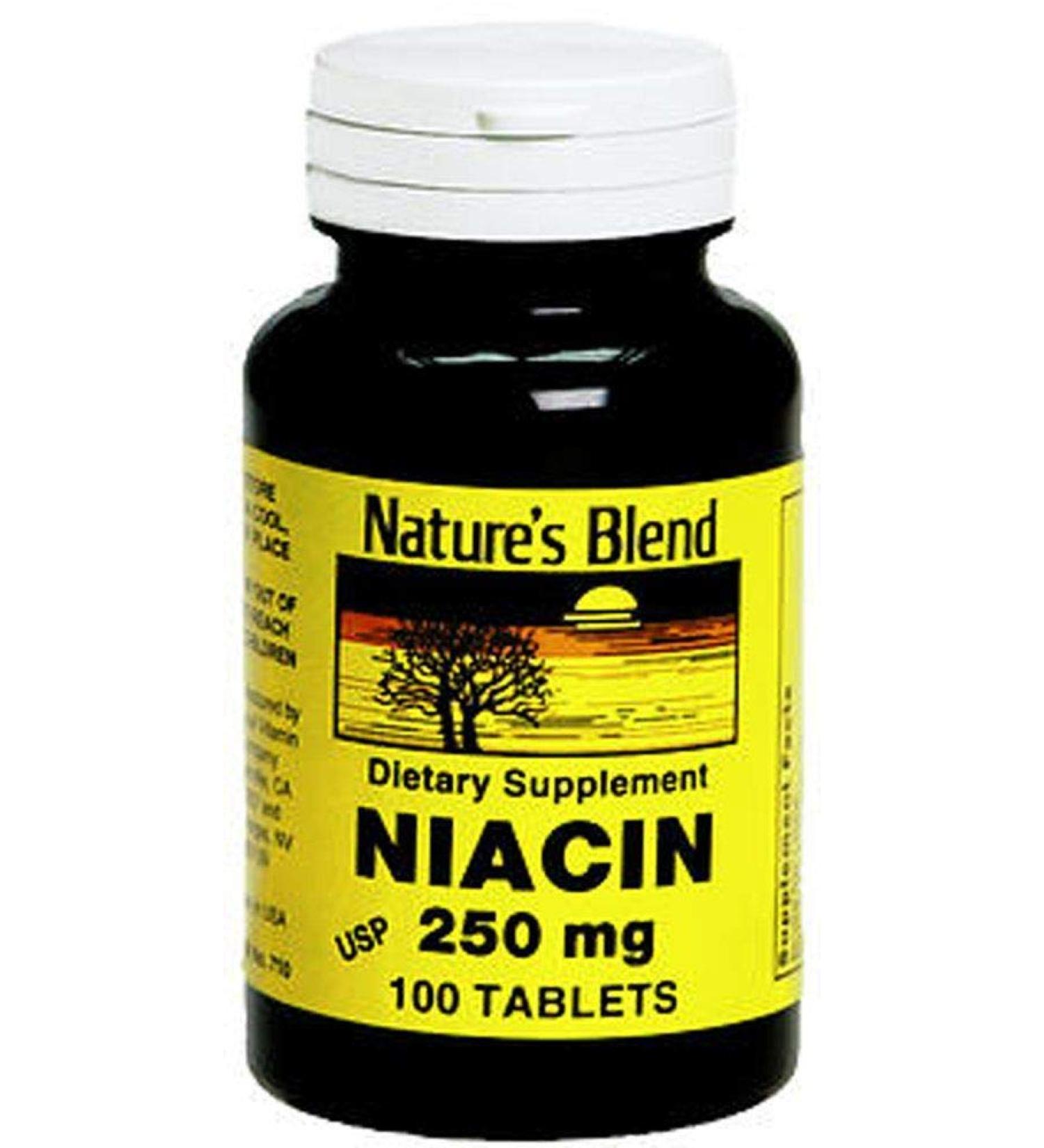 Nature's Blend Niacin 250 mg 250 mg 100 Tabs
