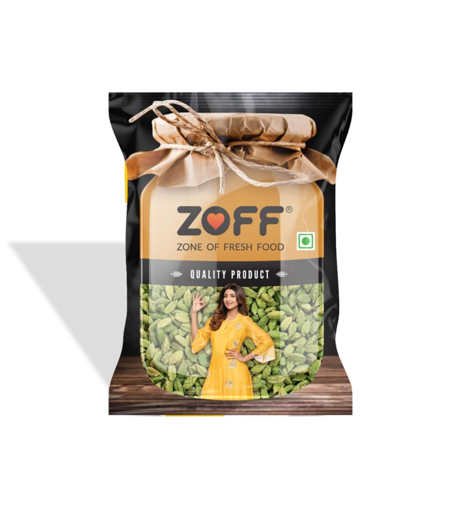 ZOFF Green Cardamom Pods Spice (Hari Elachi) 0.8oz (25g) | All Natural | Vegan | Gluten Friendly | Product of India - Buy Online on GoSupps.com