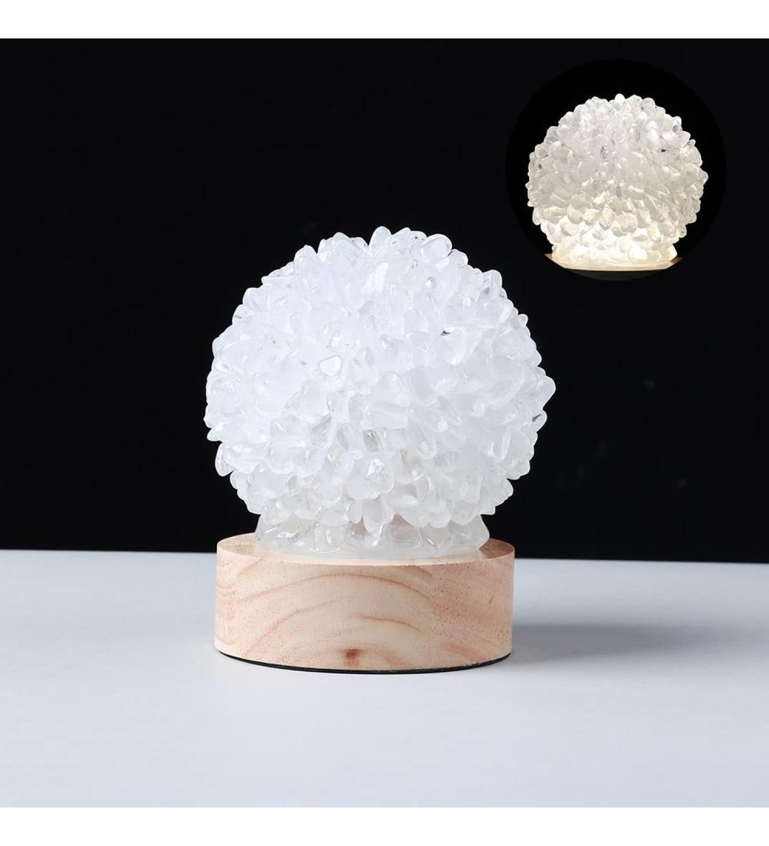 Natural Crystal Rough Natural Crystal Lamp Rose Quartz Amethyst Stone Gravel Adhesion Cluster Home Decor(Color:Clear Quartz) - Buy Online on GoSupps.com
