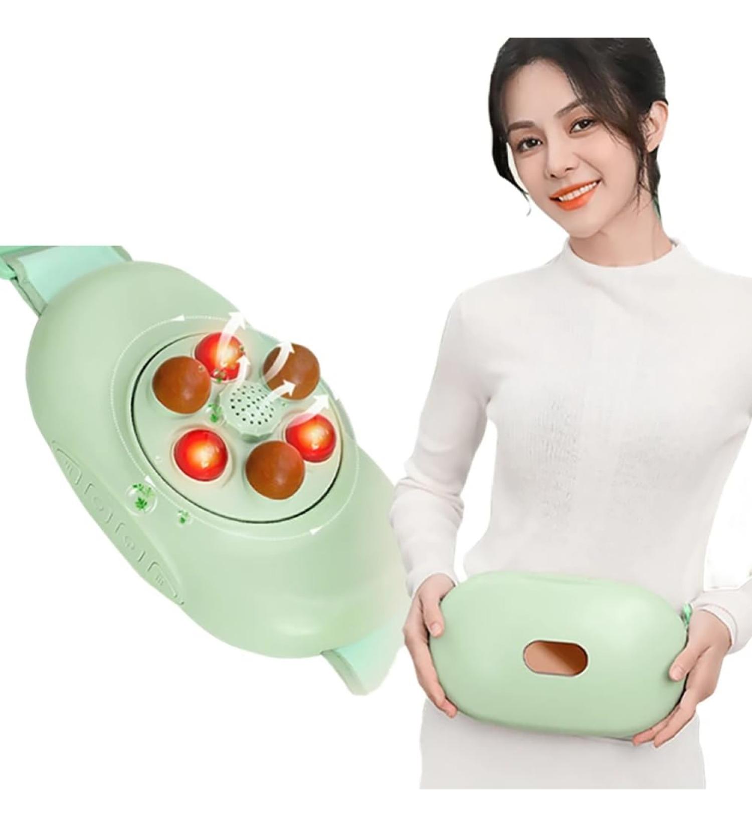 Buy Electric Abdominal Massage Device | Automatic Bian Stone Massager with 3 Strength Levels & Intelligent Timing for Belly Back & Neck - Buy Online on GoSupps.com
