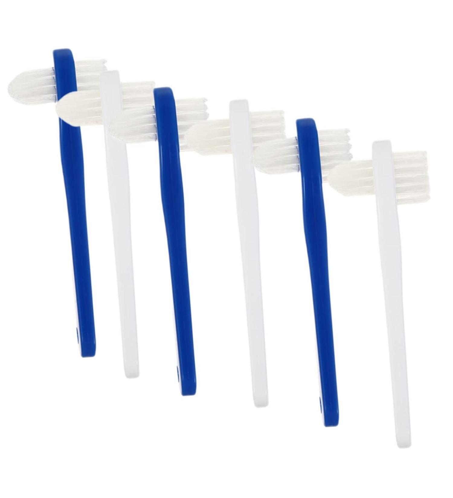 Shop Sewoart Double-Headed Toothbrush for Adults - Portable Dental Care Accessories for Prosthetics - 1-Pack Color-Sorted - Buy Online on GoSupps.com