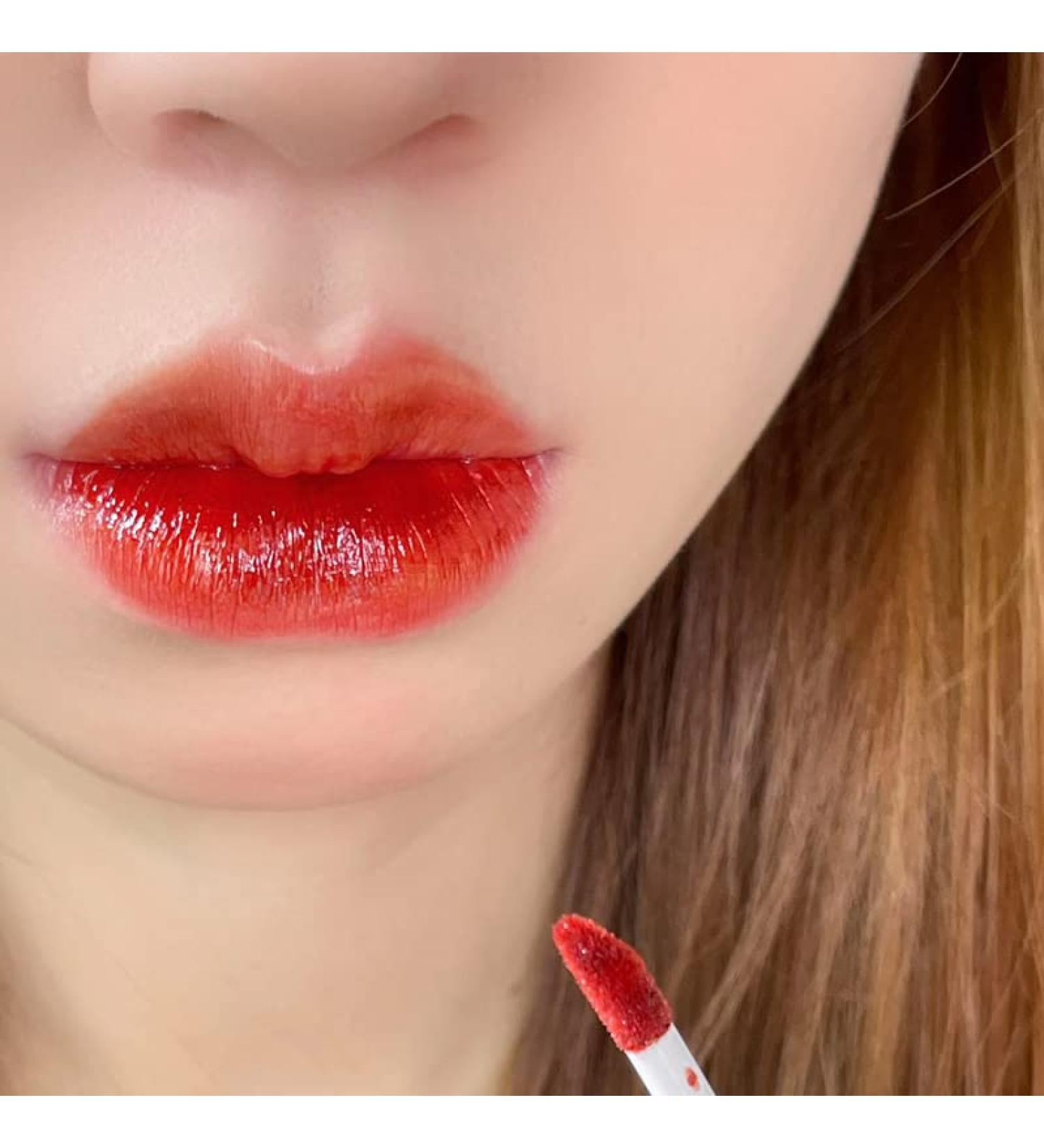  NEFLUM Relief Cerise gaufr e Lip Glaze Mirror Water Light Lip Gloss Not Fade Lip Tint Lasting Hydrateize Liquid Lipstick Cosmetics - Buy Online on GoSupps.com