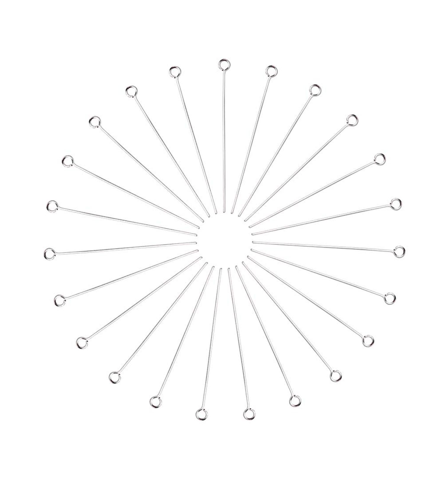 UNICRAFTALE 1000pcs 0.6mm Stainless Steel Eye Pins with Loop - 40mm Long Eye Pins Hooks for Jewelry Making and Crafts | 2mm Hole - Includes Storage Container - Buy Online on GoSupps.com