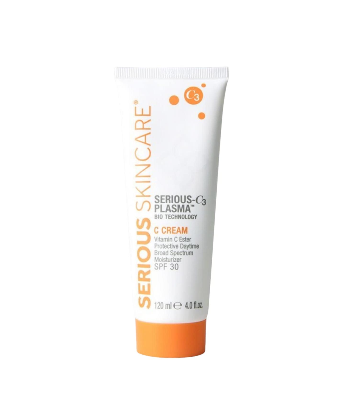 Serious Skincare C3 Plasma C Cream Moisturizer SPF 30 - Hydrating & Brightening Formula - 4 oz - Buy Online on GoSupps.com
