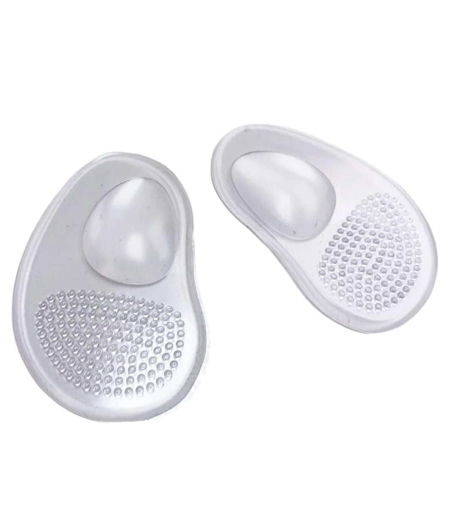 Transparent Silicon Metatarsal Pads for Women - 3 Pairs Gel Ball of Foot Cushions | All Day Painless Relief | One Size Shoe Inserts - Buy Online on GoSupps.com
