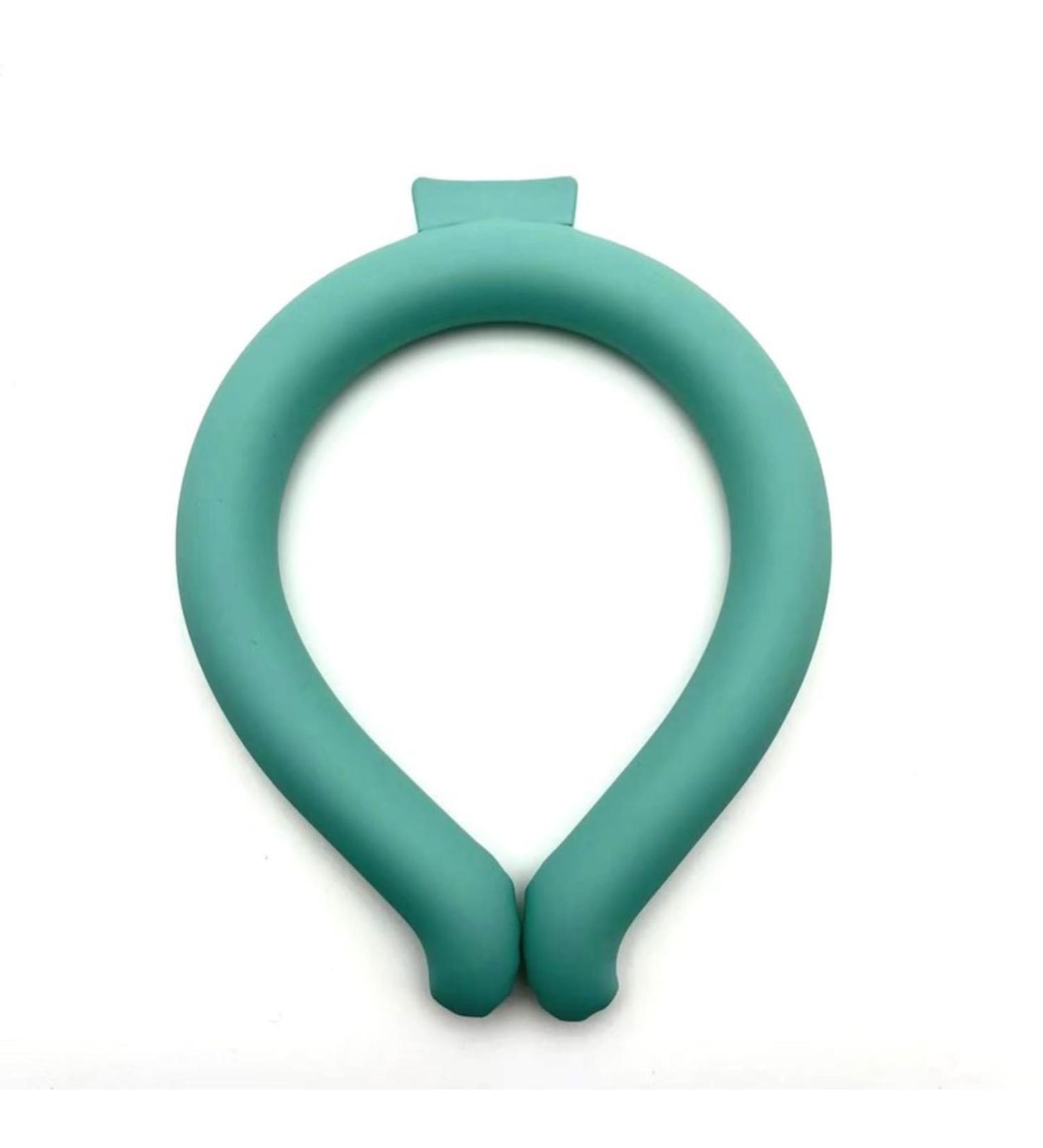Neck Cooling wrap for Summer Heat Relief Reusable ice Ring for Relieving hot Flashes(Spring Green S) Spring green Small