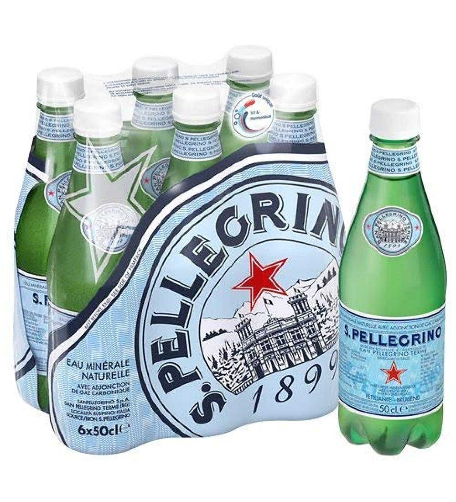 San Pellegrino Mineral Water Bottle 6 x 50 cl - Buy Online on GoSupps.com
