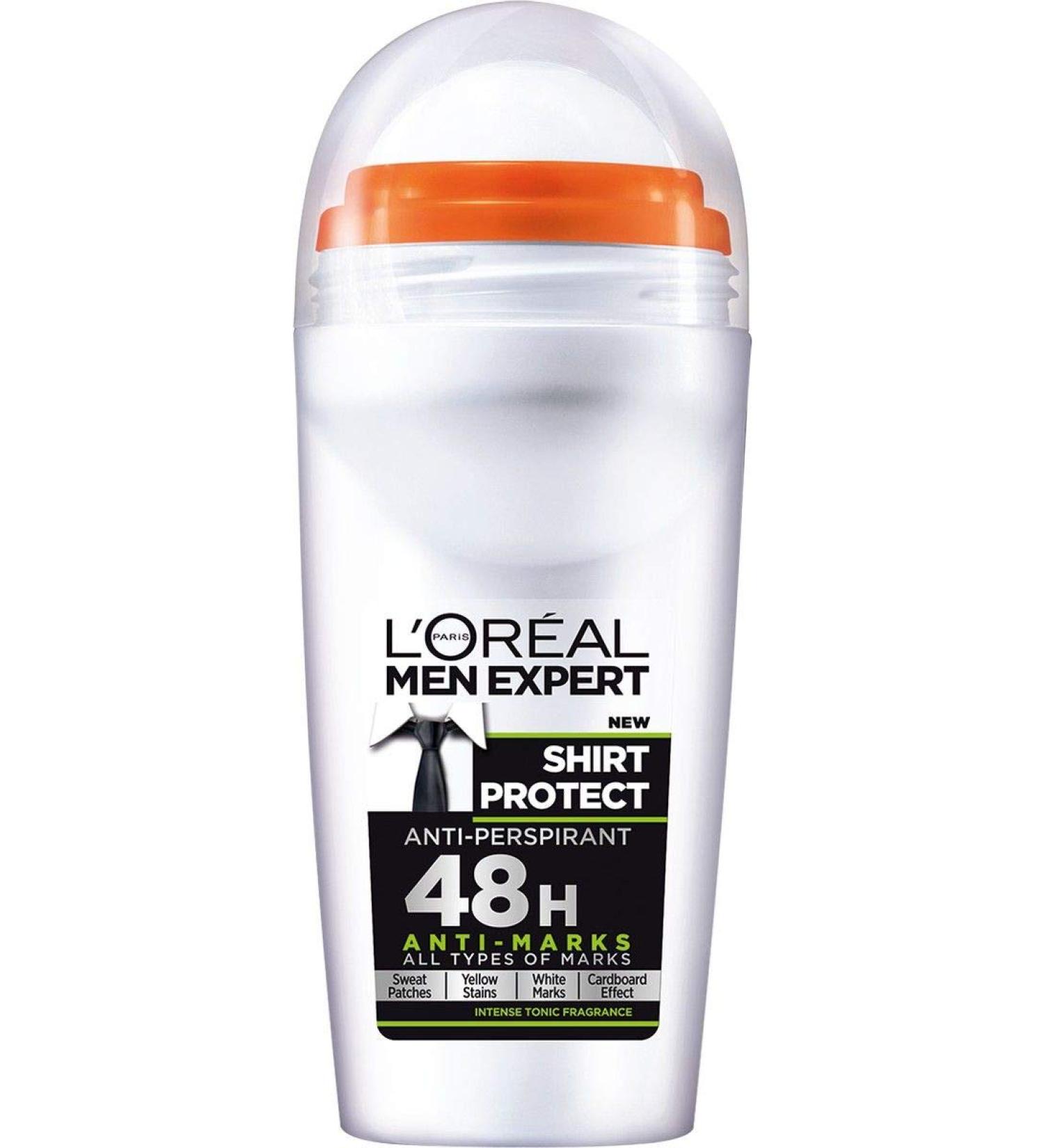 L'Oreal Paris Loreal-Care Men Expert Shirt Protect Deodorant Roll On 50 ml 50 ml