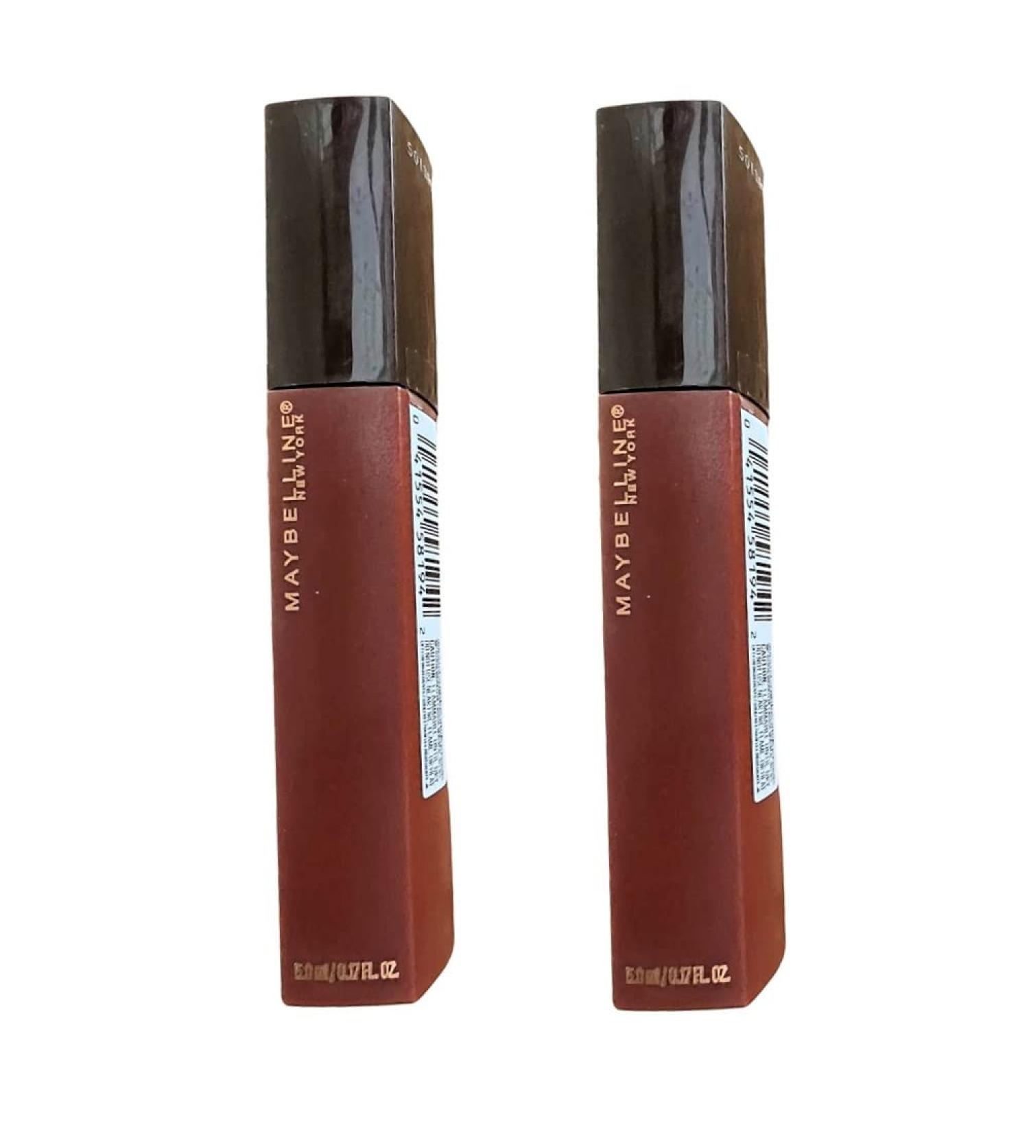 Maybelline New York SuperStay Matte Ink Liquid Lipstick Cocoa Connoisseur 270 - Pack of 2, 0.17 Fl Oz - Buy Online on GoSupps.com