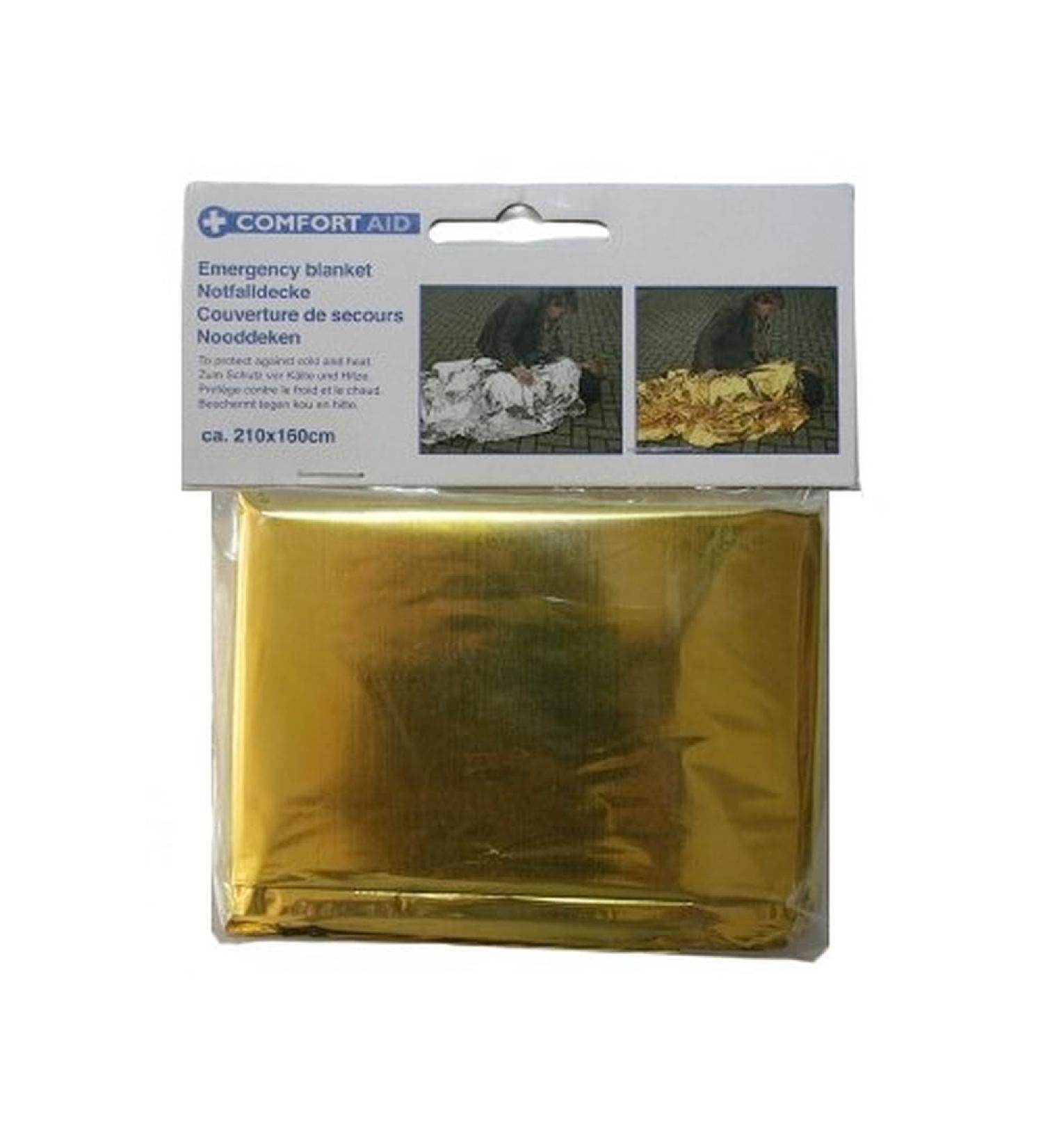 Generic rescue blanket rescue foil gold silver 160 x 210 cm 1 piece (0120)