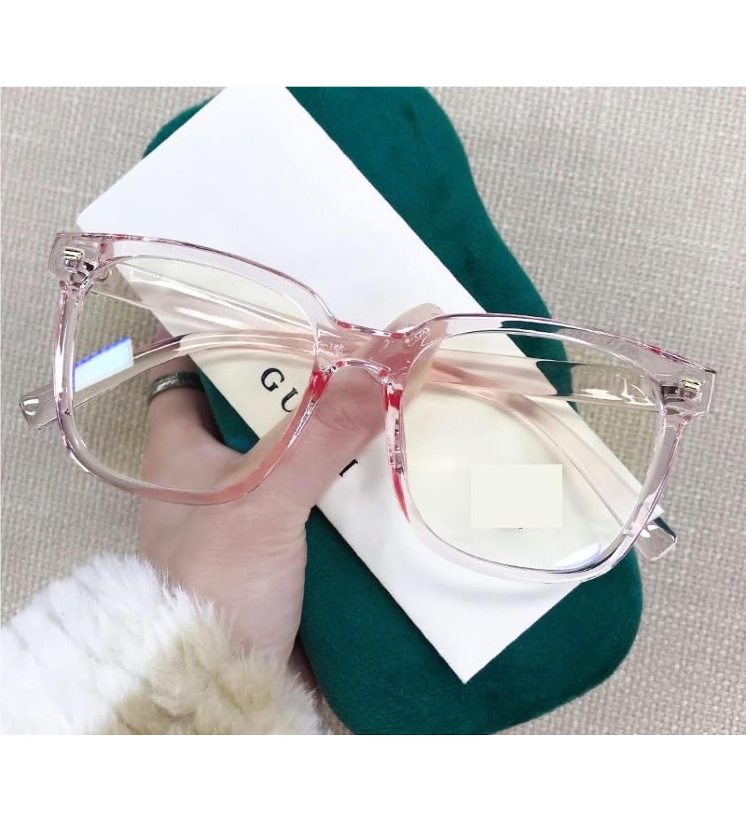Shop Oversized Square Blue Light Blocking Reading Glasses - +100 Pink | Fatigue Relief Eyewear International Shipping - Buy Online on GoSupps.com