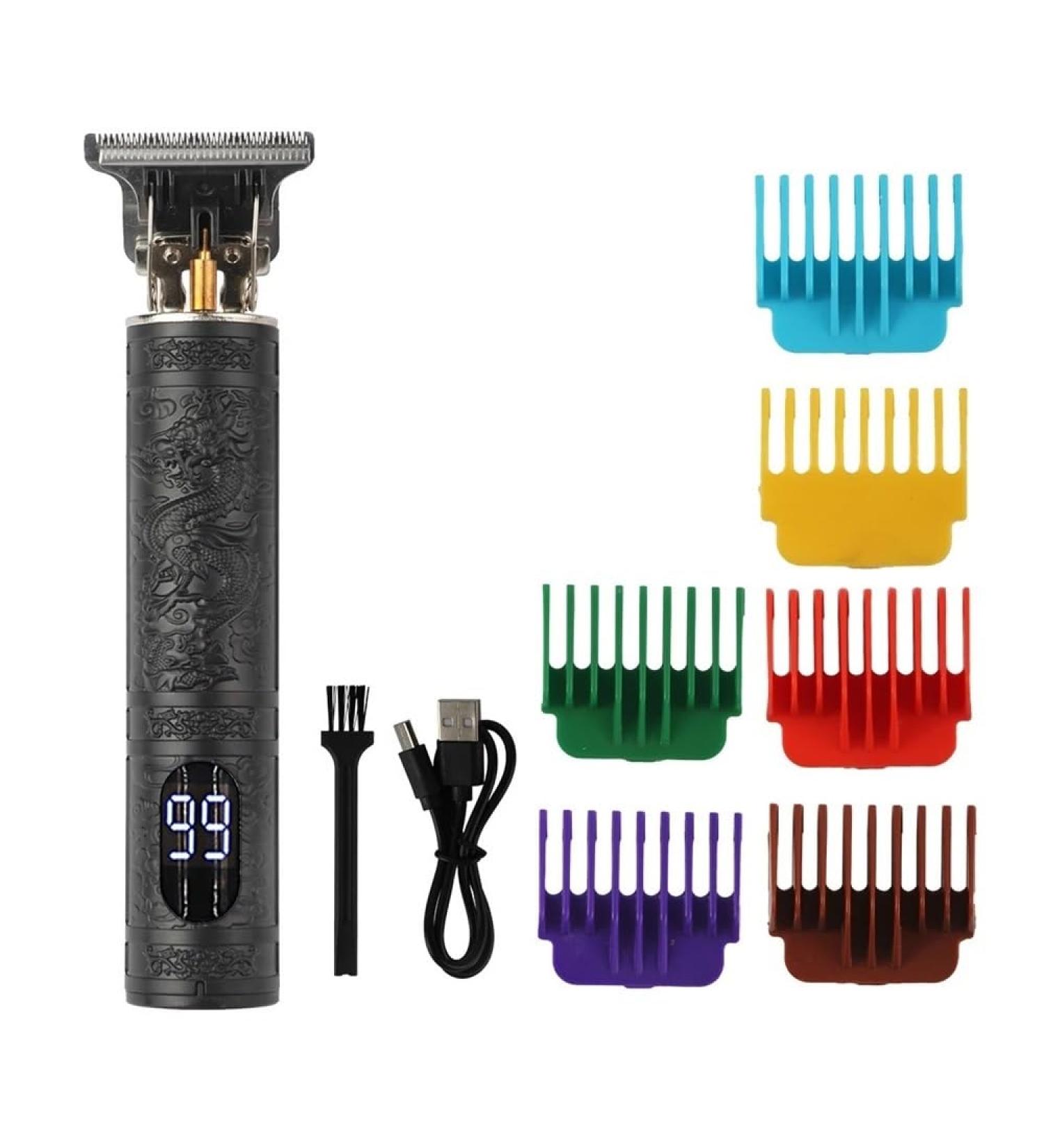 Razors T9 Black Body Hairdresser - Versatile Sizes 1.5mm-9mm Large Capacity Battery Gift Dragon & Phoenix Buddha (145 Dragon) - Shop Internationally - Buy Online on GoSupps.com