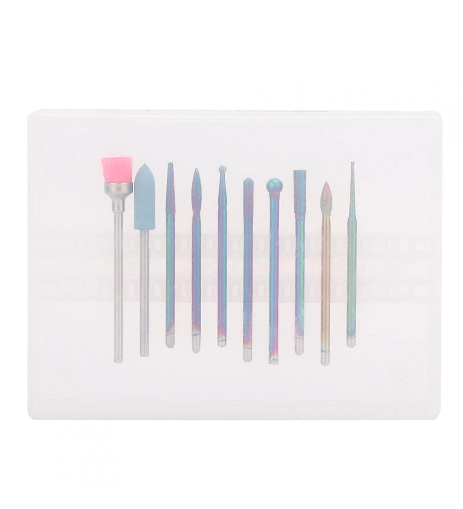 10 St ck Wolframstahl Maschinenbohrerset - Elektrische Nagelbohrer & Feilenschleifkopf Set mit Aufbewahrungsbox f r professionelle Manik re - Internationaler Versand - Buy Online on GoSupps.com