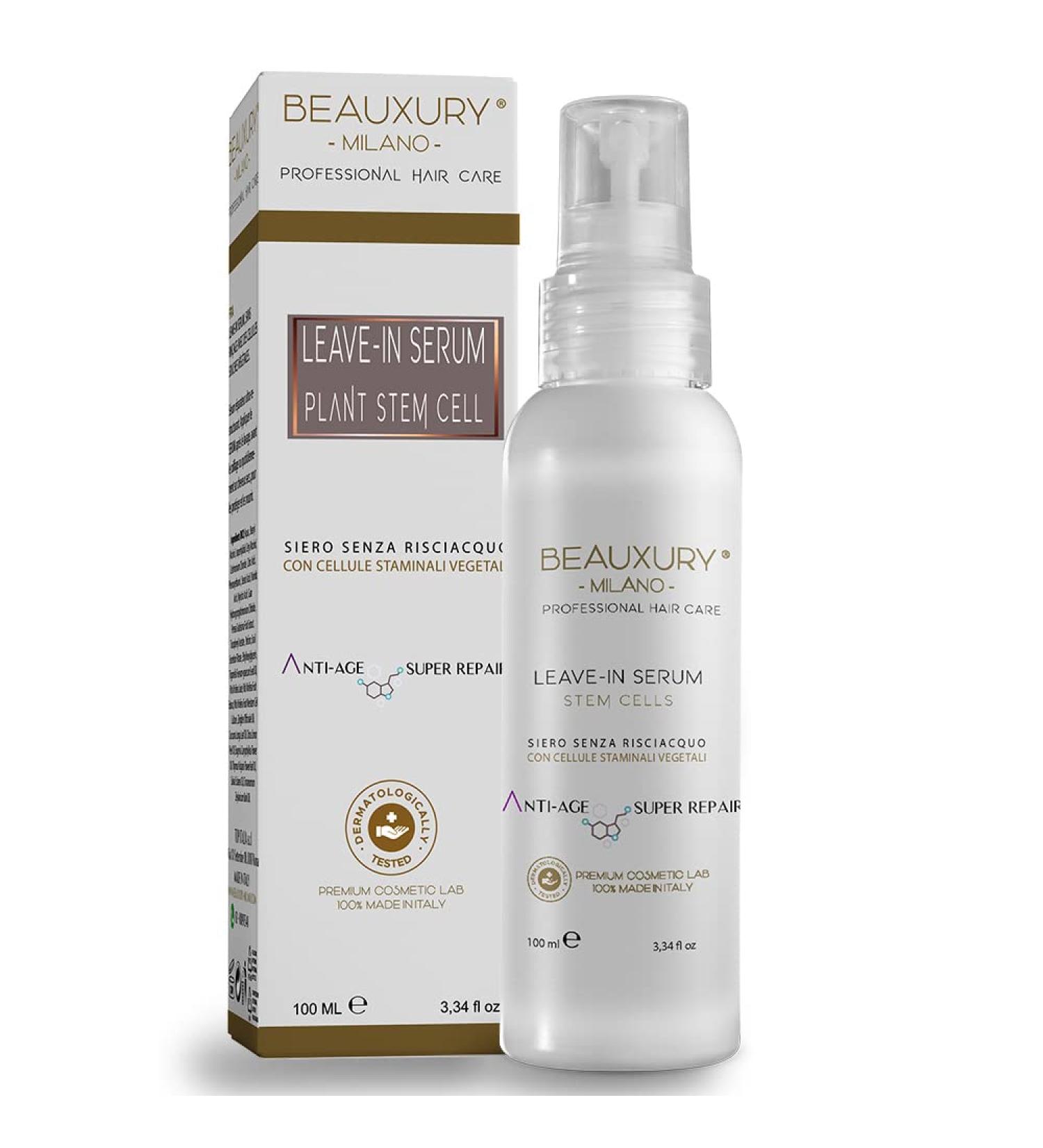 Hair Serum - Leave-in serum with plant stem cells - Innovative repairing and anti-aging treatment with IMMEDIATE action - eliminates frizz and dryness - Buy Online on GoSupps.com