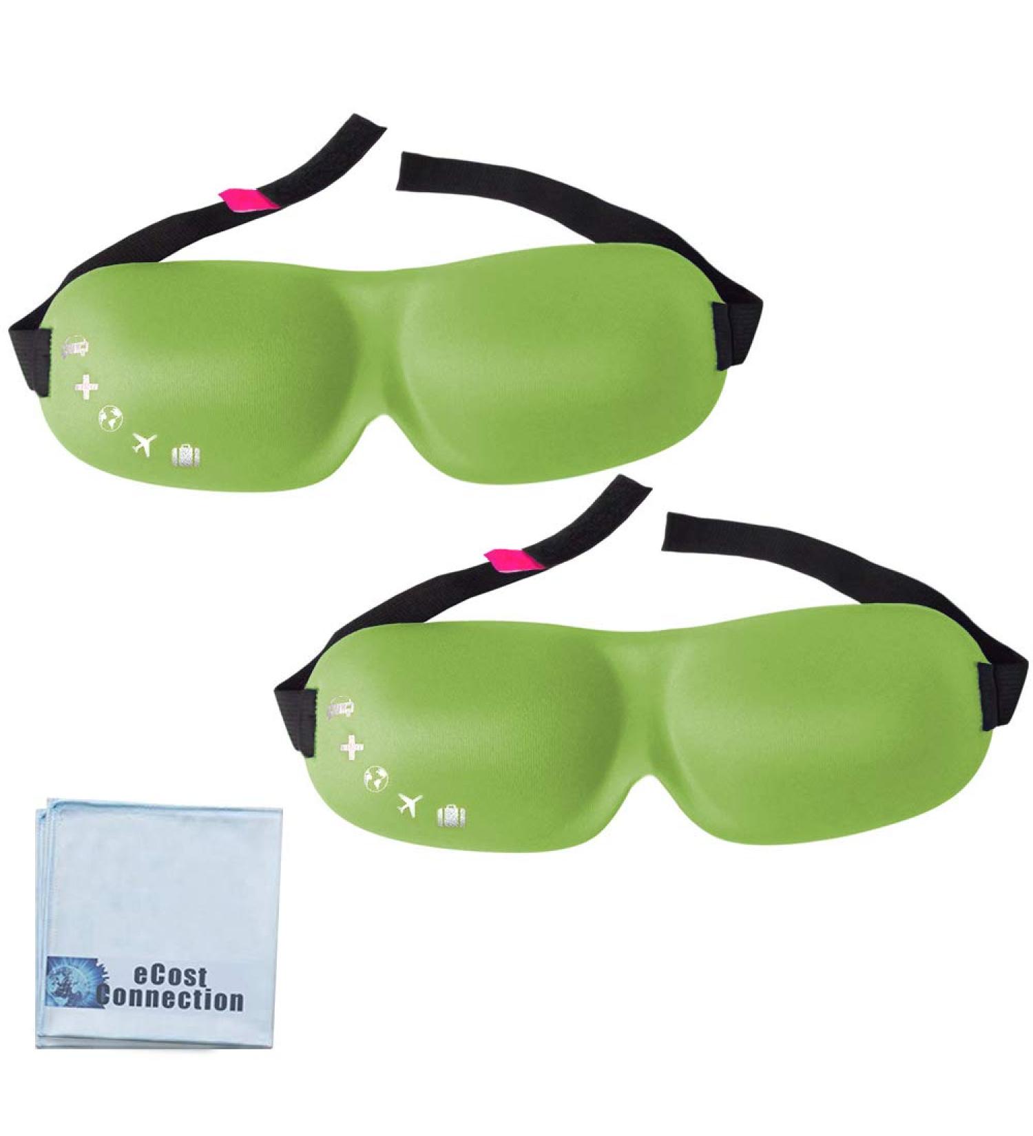 Buy Lunashade Sleep Beauty Eye Masks - Ergonomic Foam Deep Sockets Light Green + Free eCostConnection Microfiber Cloth | Best International Shipping - Buy Online on GoSupps.com