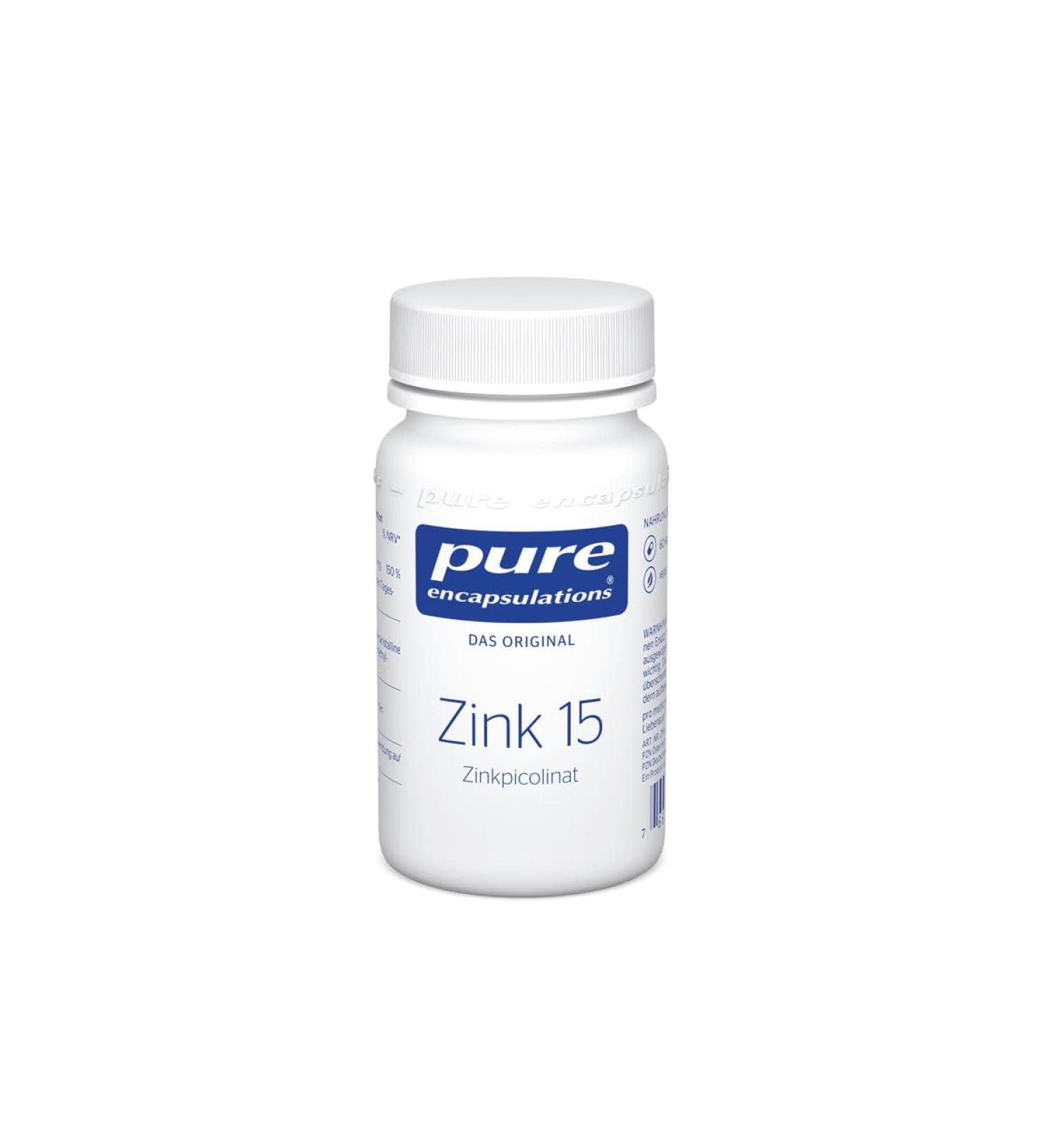 Buy Pure Encapsulations Zinc 15mg - Bioavailable Zinc Picolinate for Immune Support - 60 Vegan Capsules - Worldwide Shipping - Buy Online on GoSupps.com