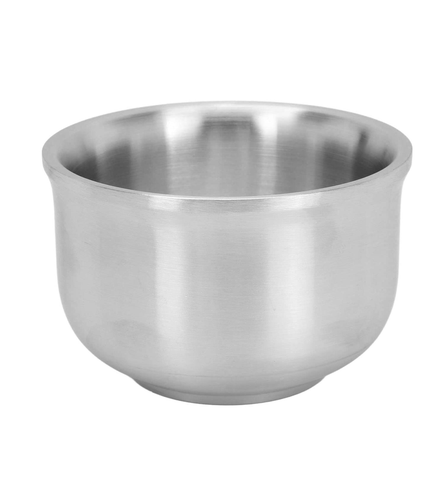Professional Stainless Steel Shaving Soap Peel Bowl | Men's Wet Shaving Soap Cup | Premium Facial Care Tool for Salons - Buy Online on GoSupps.com