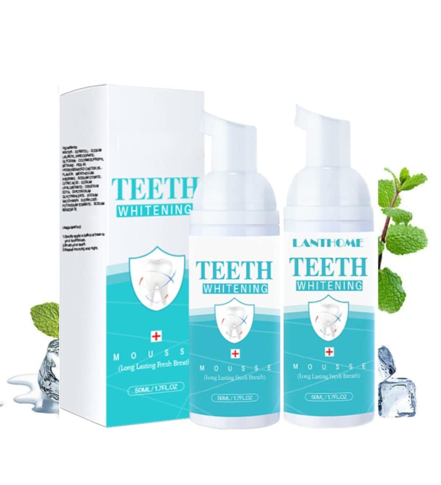 Teethaid Mouthwash & Whitening Foam Toothpaste | 2PC Oral Care Set for Fresh Breath & Healthy Teeth - Buy Online on GoSupps.com