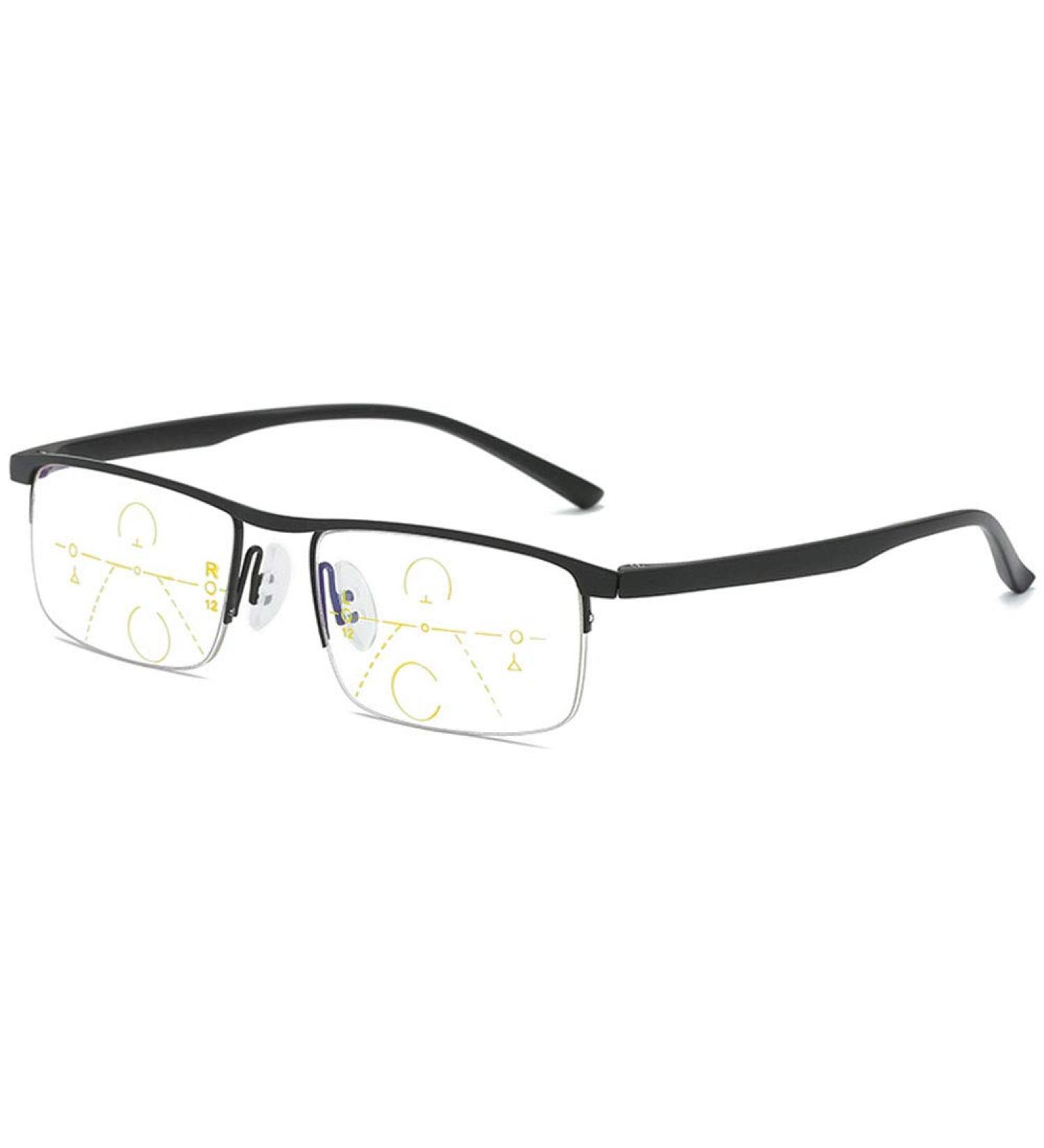 Koosufa Shit Glasses - Progressive Multifocus Reading Glasses for Men & Women | Metal Frame & Anti-Blue Light Reading Aid - Buy Online on GoSupps.com