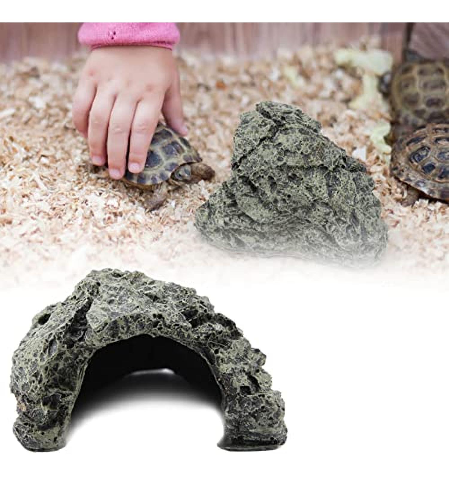 FTVOGUE Fish Basking Cave | Aquarium Turtle & Reptile Hide Habitat Decoration - International Shipping Available - Buy Online on GoSupps.com