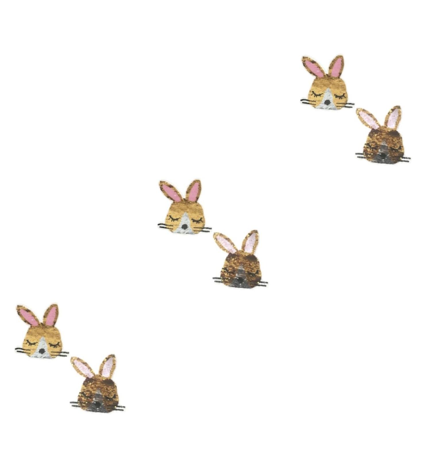 COHEALI 3pcs Fabric Patches for Clothes Applique Patches Cloth Paste Women's Clothing Rabbit Sequins As Shownx3pcs mediumx3pcs - Buy Online on GoSupps.com