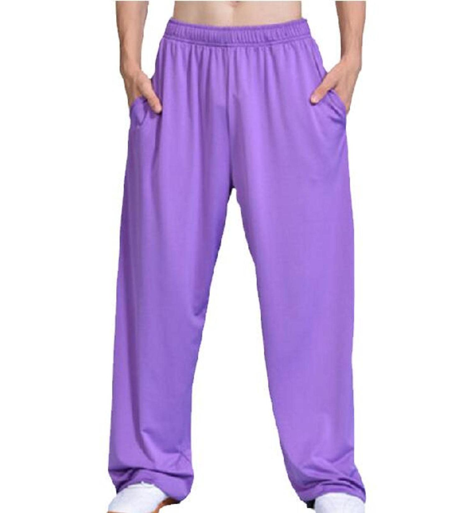 Tai Chi Kung Fu Pants Lavender X-Large - Soft & Breathable for Men and Women | Fitness & Yoga - Buy Online on GoSupps.com