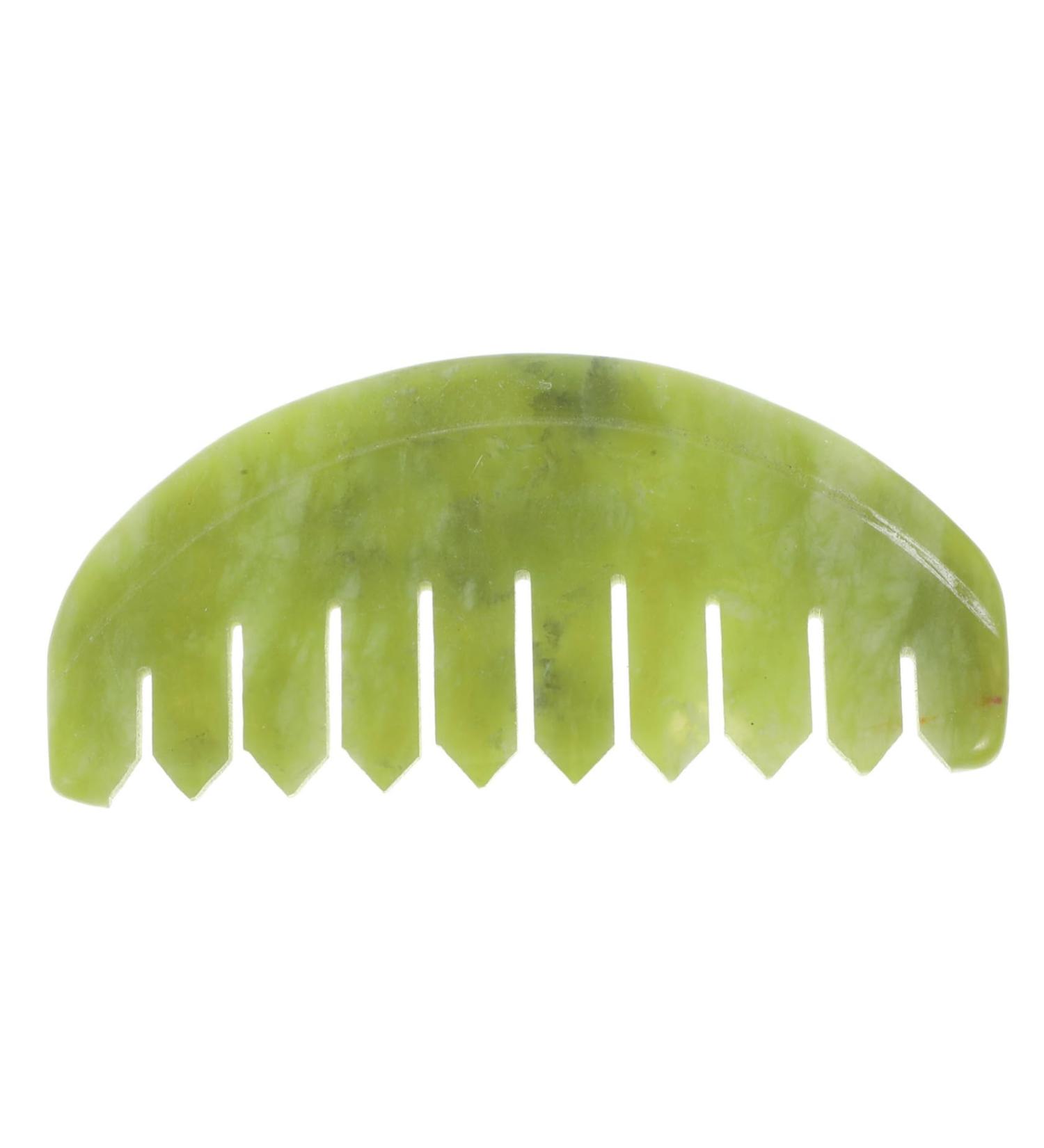 Gradeneve Jade Comb - Handcrafted Body Massage & Scalp Scratching Tool for Relaxation | Premium Jade Massage Device - Buy Online on GoSupps.com