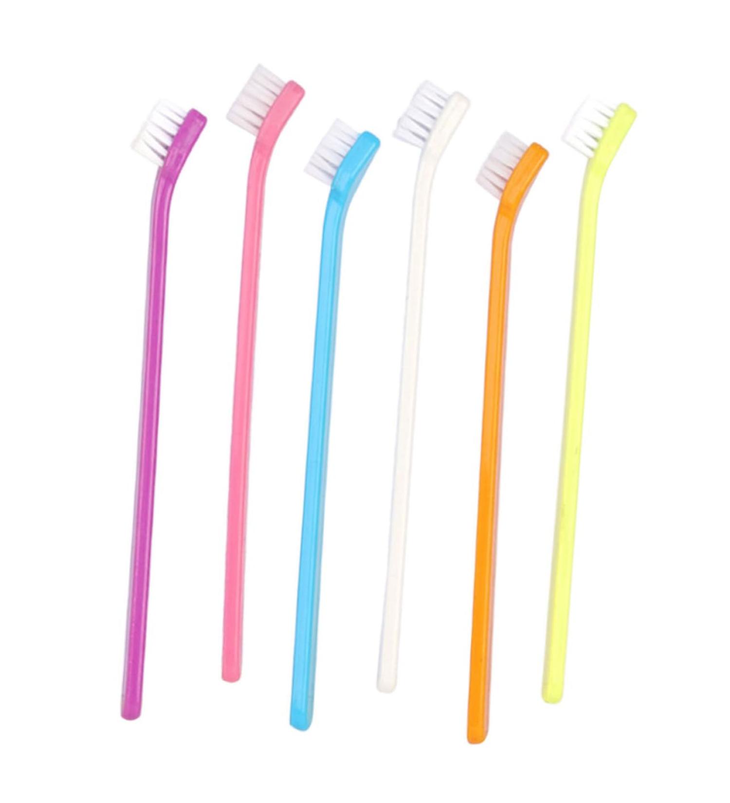 Housoutil 6pcs Dental Es Handle Manual Soft Toothpaste Dual The Cleaning Durable Large Long Household Chew - Buy Online on GoSupps.com