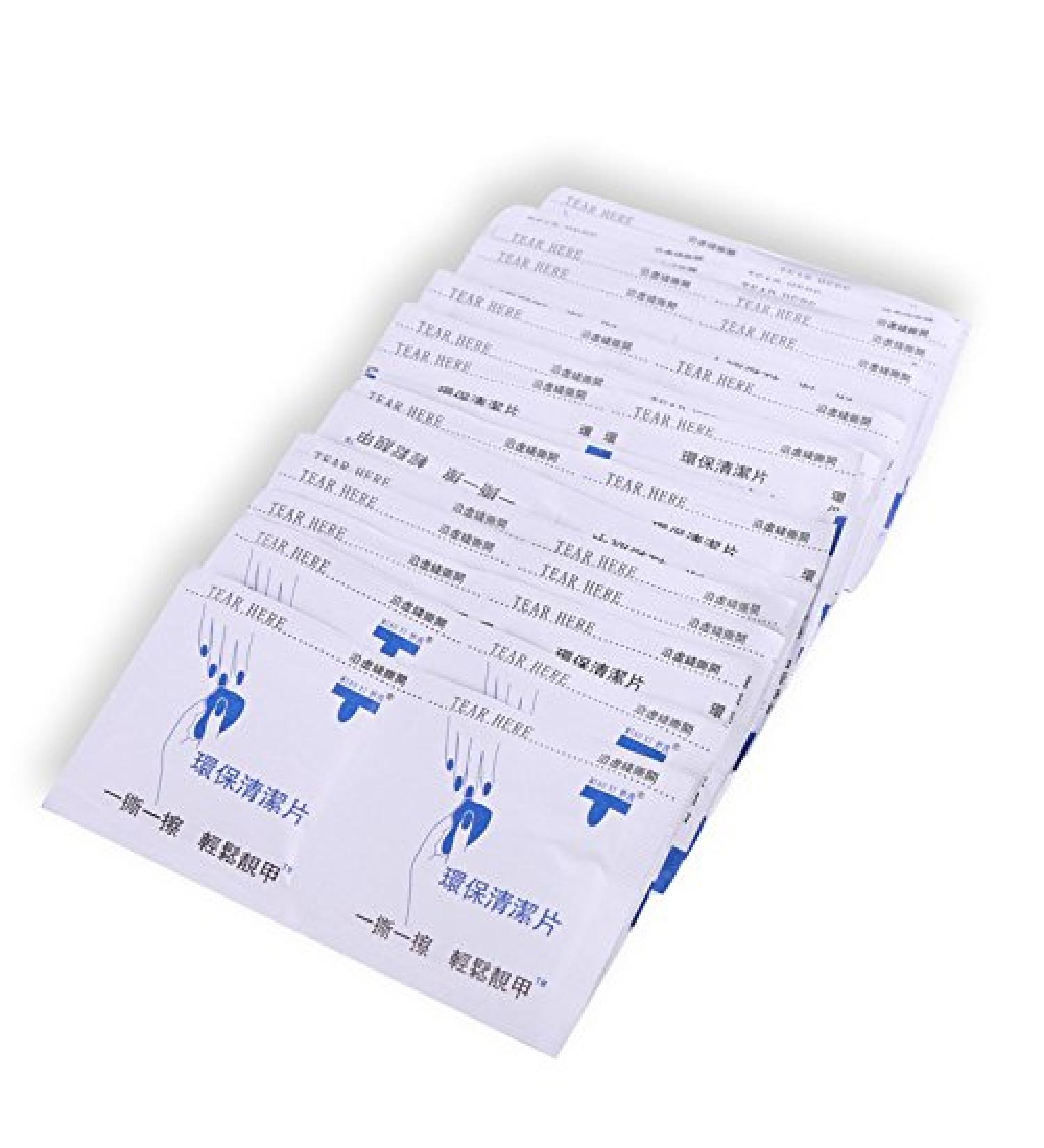 100Pcs UV Gel Cleanser Pads for Easy Nail Polish Removal - Nail Art Gel Lacquer Cleaner for Clear Nails Care - Buy Online on GoSupps.com