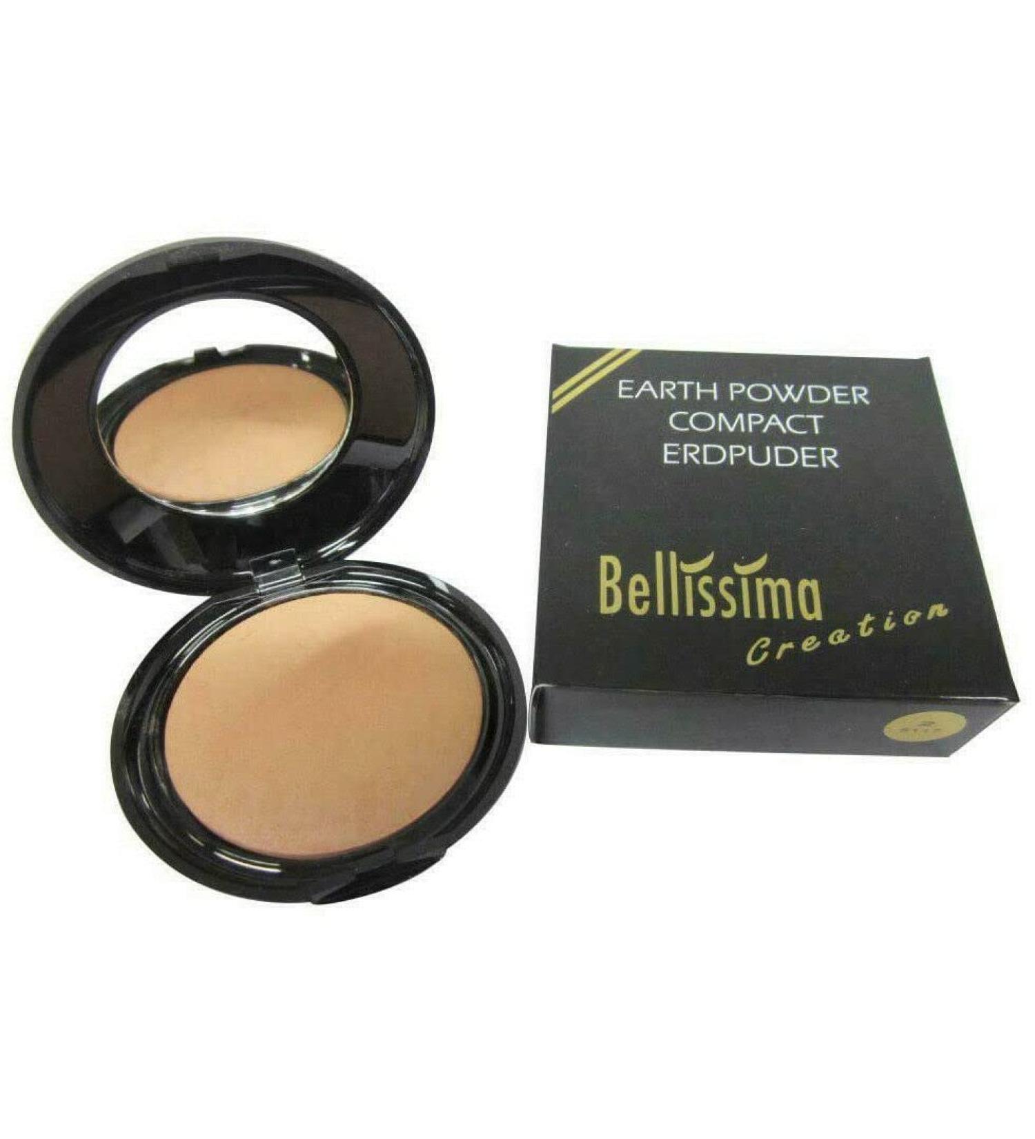 Bellissima Compact Earth Powder No.2 Powder Tin 7.5g Beige 7.5 g (1 pack)