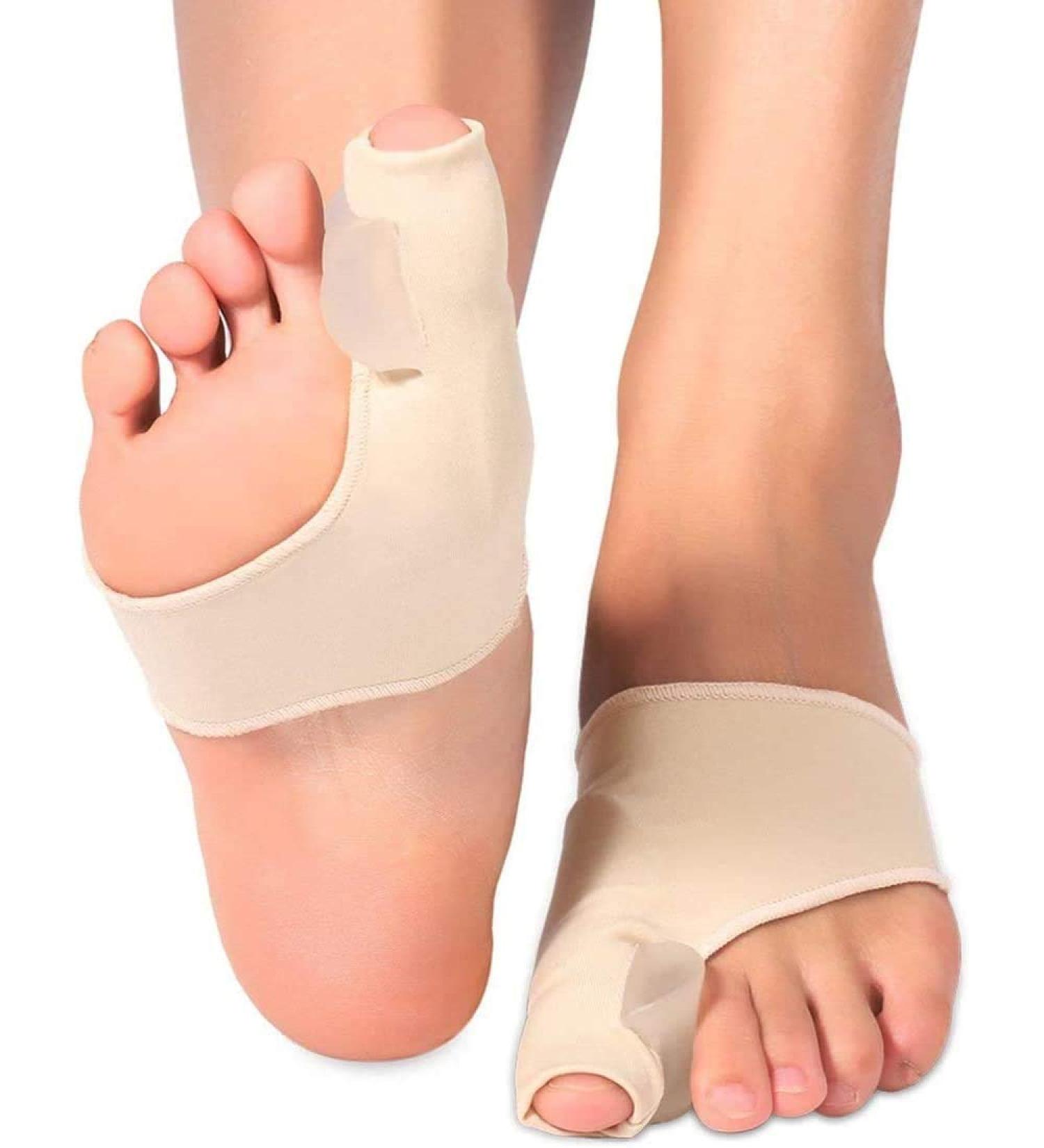 Toe Extensions for Hallux Valgus Correction | Pain Relief Gel Pad Toe Spreader Bandage - Buy Online on GoSupps.com
