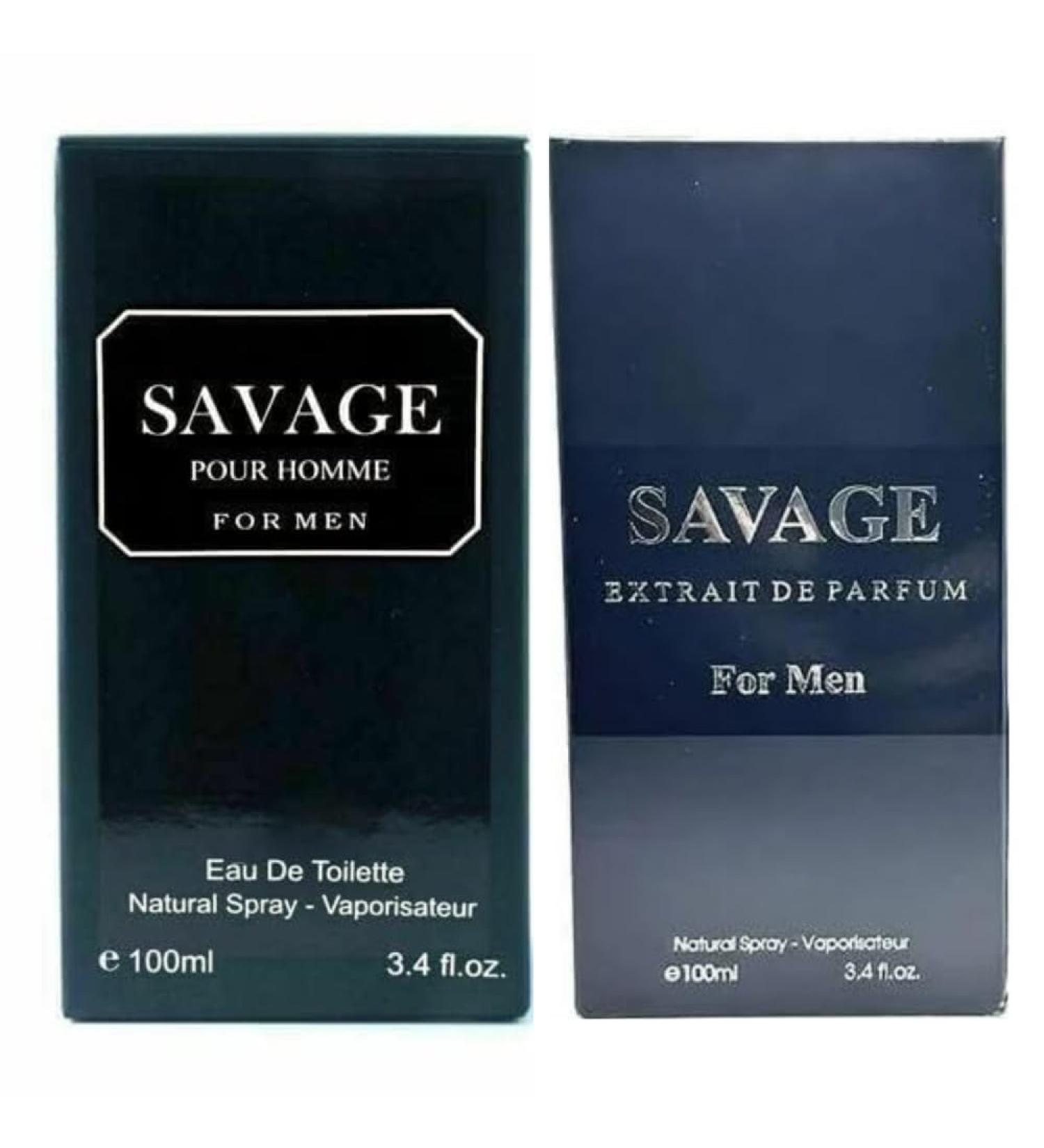 Savage Extrait Eau De Parfum Spray for Men - 3.4 Oz Warm Masculine Scent for Daily Use Casual Men's Cologne 3.4oz/100ml (Pack of 2) - Buy Online on GoSupps.com