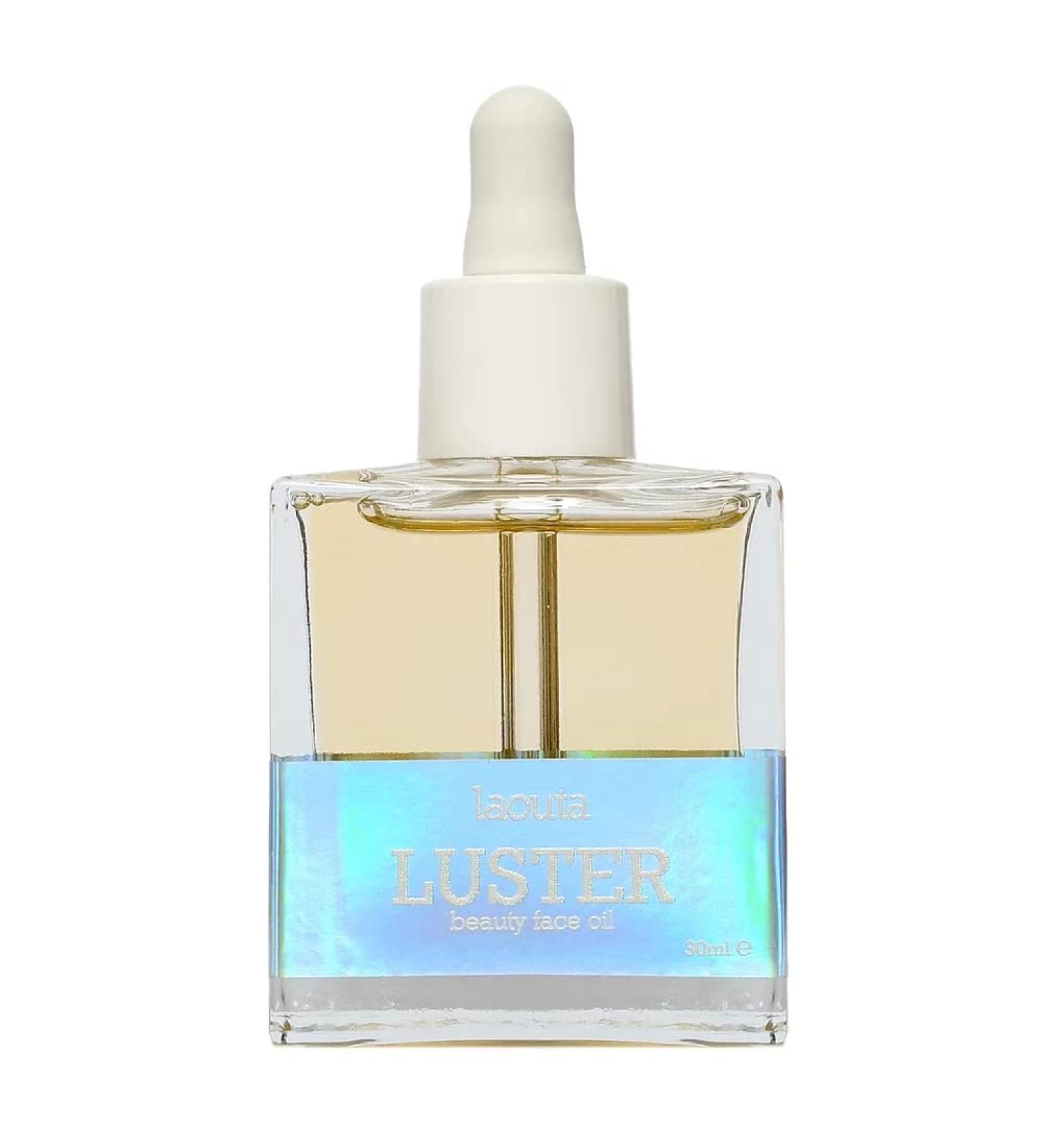 Laouta LUSTER Beauty Face Oil 30ml - Hydrating Anti-Aging Serum with Hibiscus & Eucalyptus for Elasticity - Squalane Infused for Dewy Glow - Night Routine Skincare - Buy Online on GoSupps.com