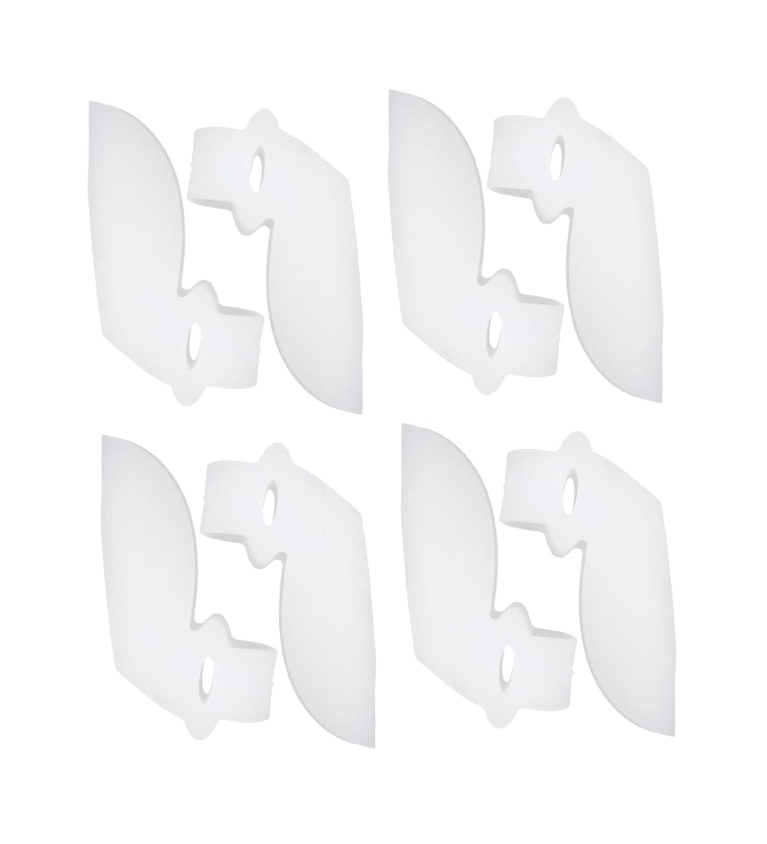 4 Pairs Bunion Spacers | Hallux Corrector & Foot Stretchers | Big Toe Separators | White Foot Pain Relief - Buy Online on GoSupps.com