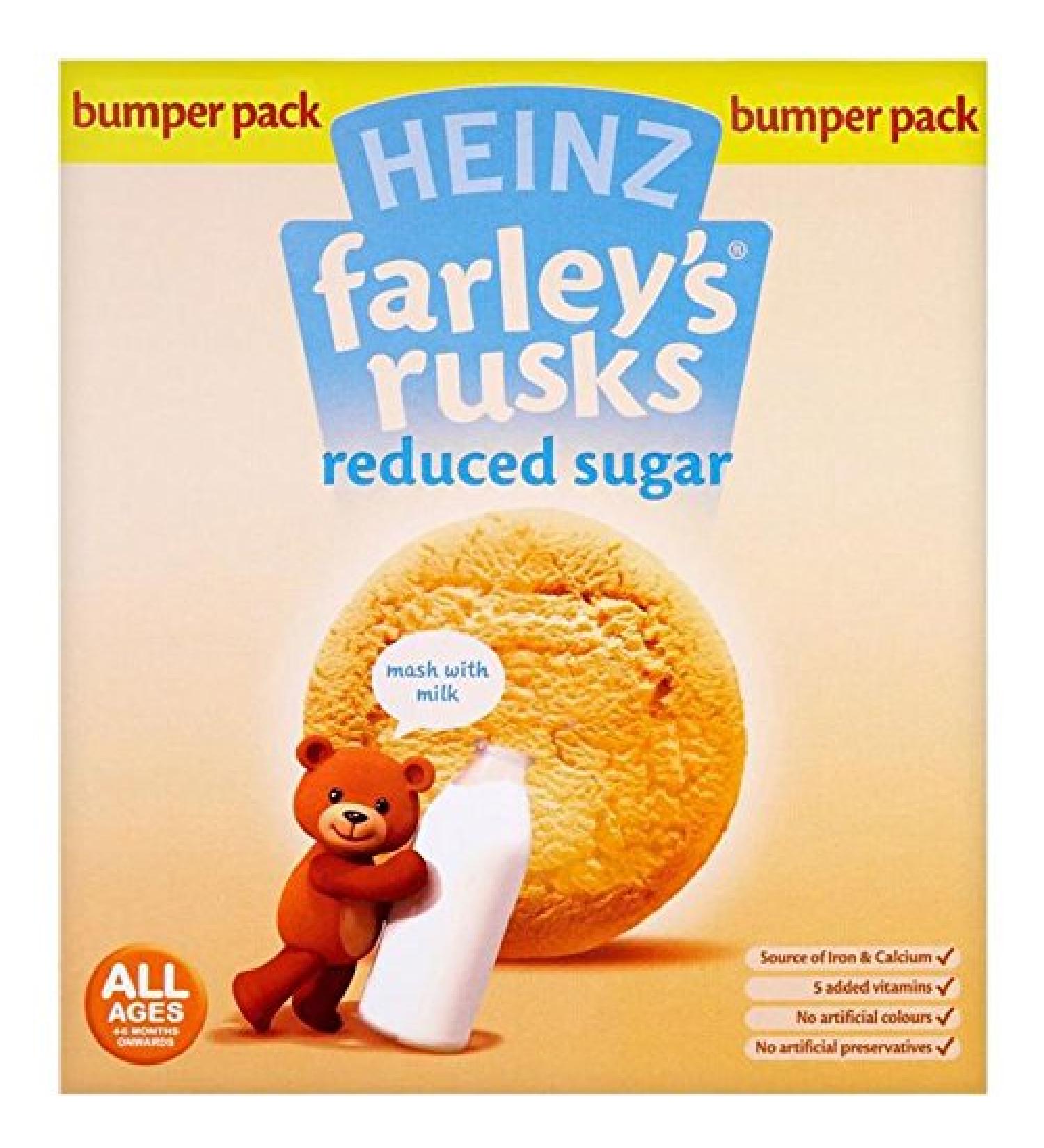 Farleys Rusks 4 Month Reduced Sugar Original 18 Pack 300g