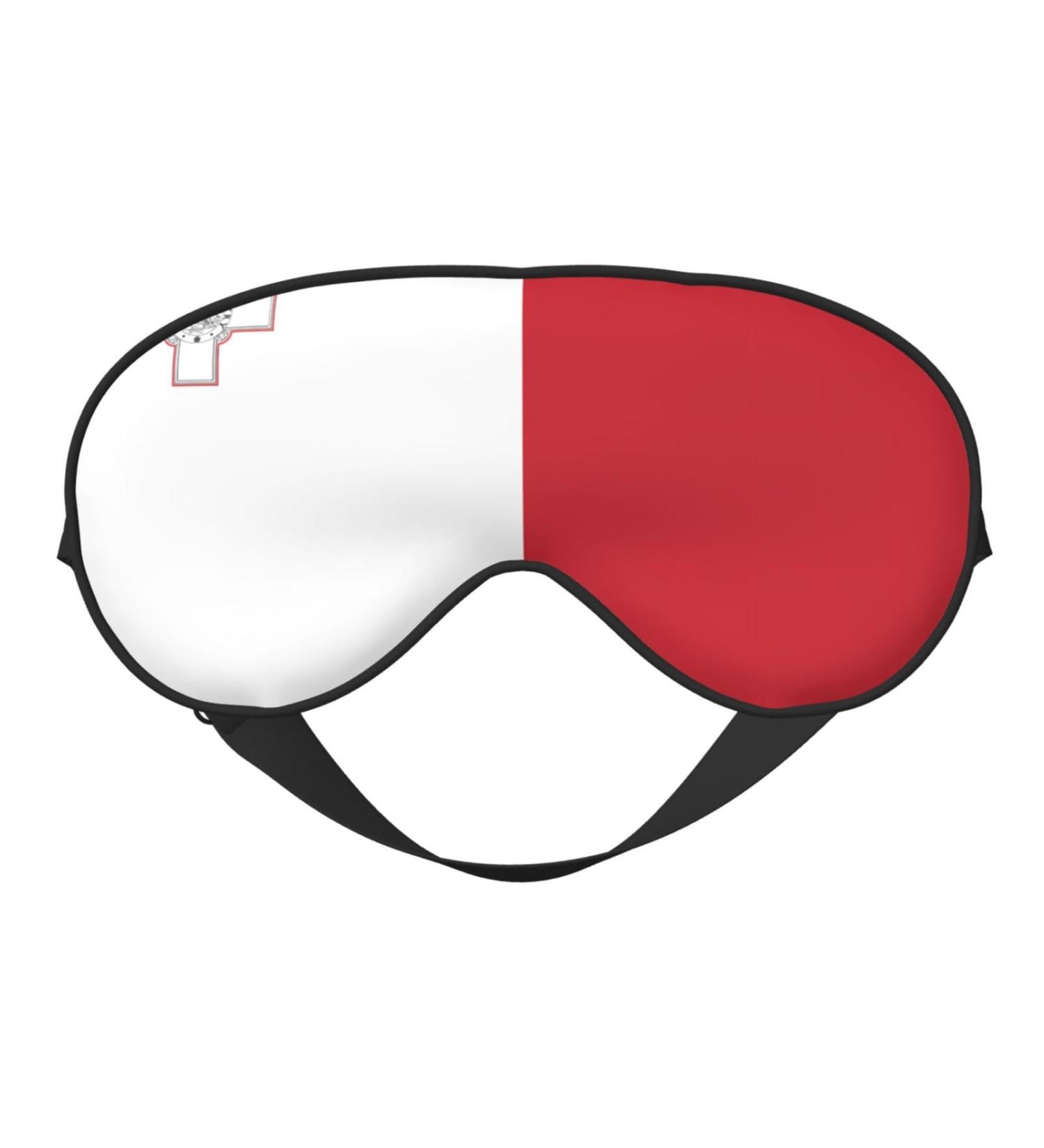 Flag of Malta Soft Eye Mask | Comfortable Light Blocking Sleep Mask for Side Sleepers | Relaxing Pressure-Free Eyewear - Buy Online on GoSupps.com