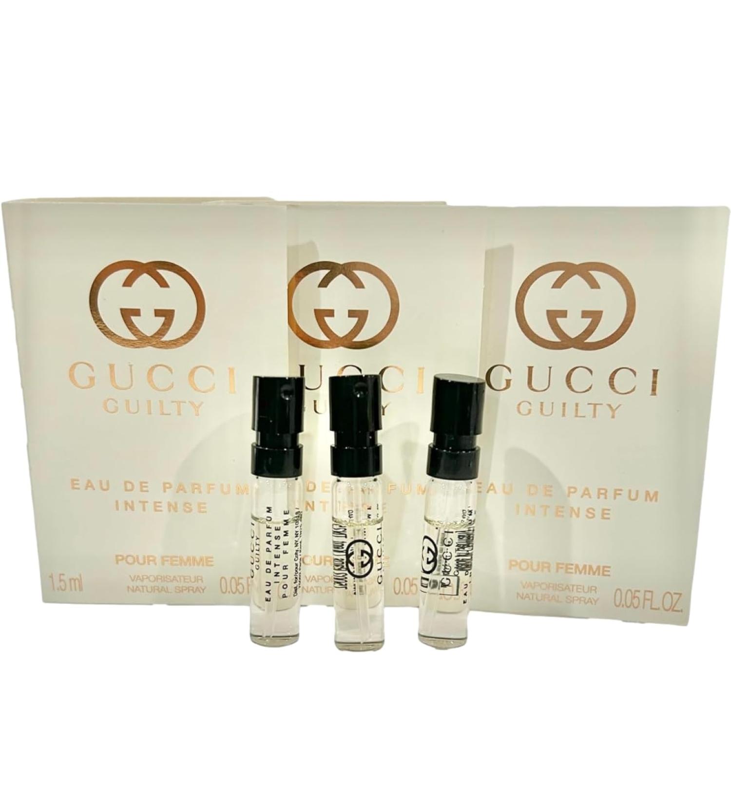 Gucci Guilty Intense Sample Perfume Women EDP Spray Pour Femme 1.5 ml / 0.05 oz - set of 3 - Buy Online on GoSupps.com