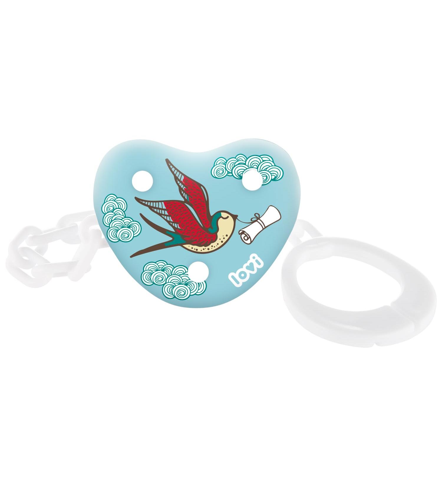 Lovi Pacifier Chain for 0+ Months | BPA Free Safe Design & Practical Clip System | Prevent Loss with Folky Style - Buy Online on GoSupps.com