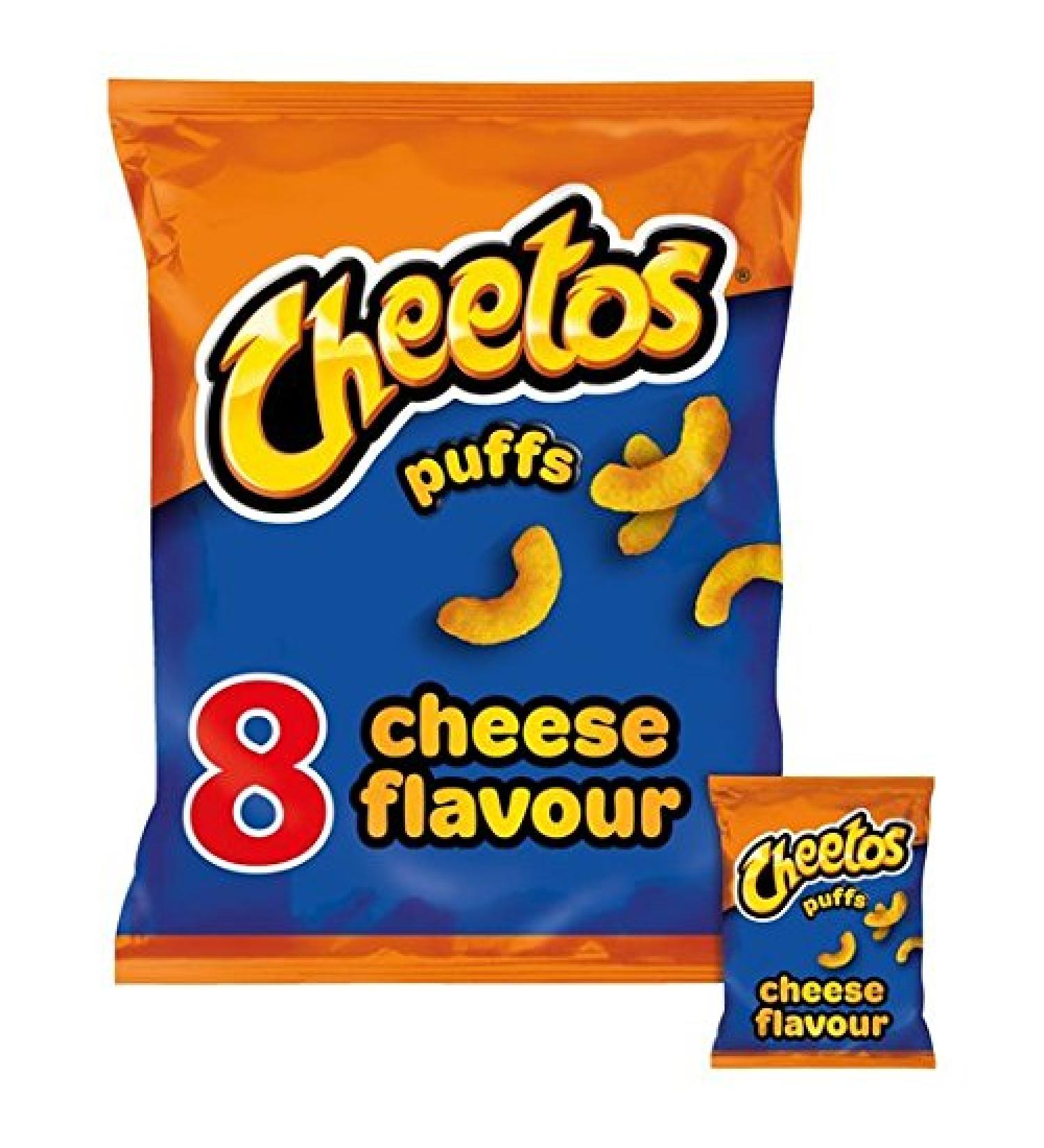 Walkers Cheetos Cheese Puffs 8 Snack Packs 8 x 13g