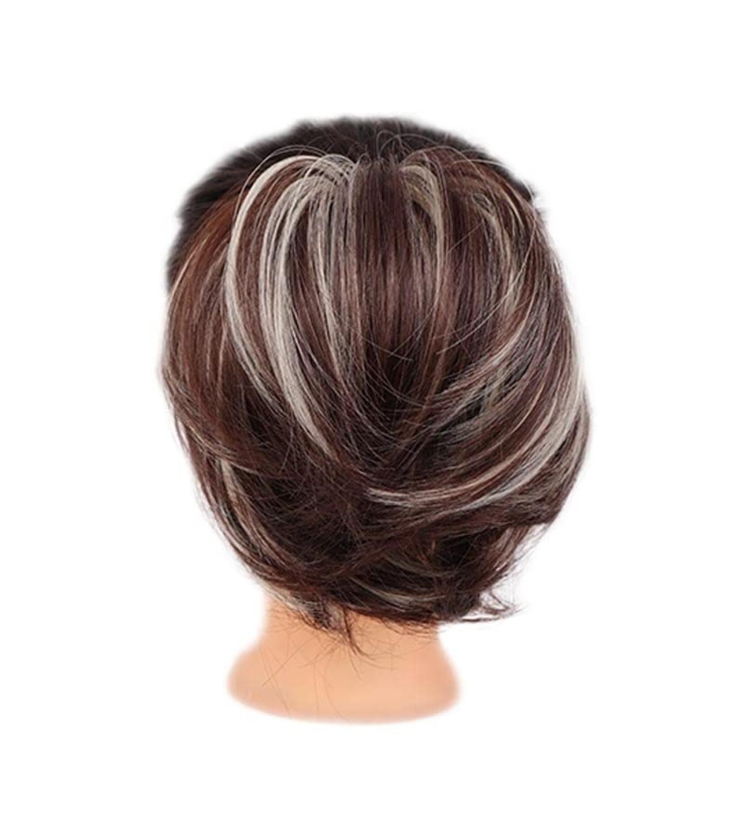 Messy Bun Hair Piece for Women Synthetic Donut Straight Ponytail Hair Messy Hair Bun Scrunchie Chignon With Elastic Hair Bands Pieces For Women Hair Extensions Fake Hair Accessories for Women Girls 6AT88 - Buy Online on GoSupps.com