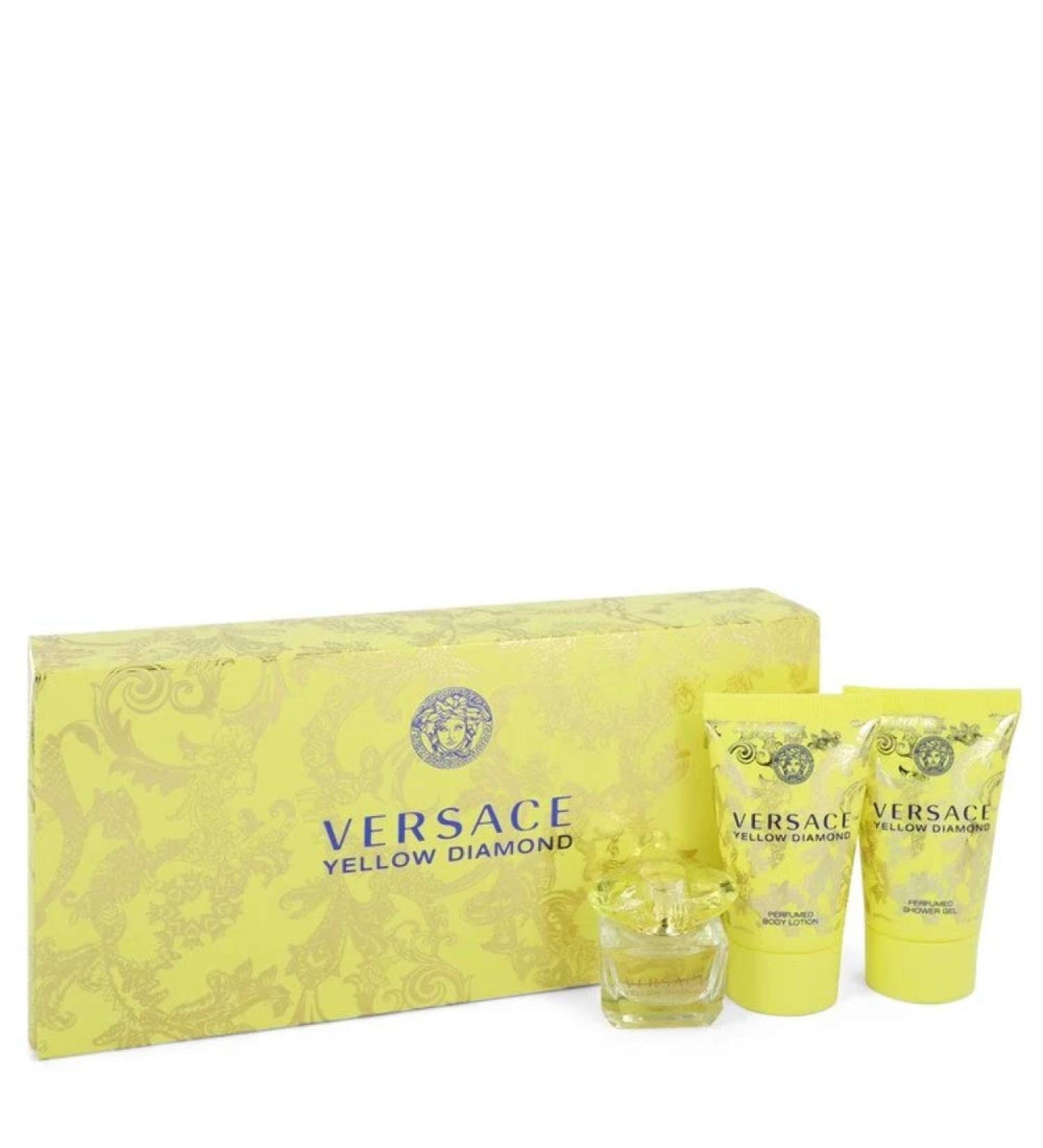 Versace Yellow Diamond 2 Piece Gift Set For Women (Eau De Toilette Spray 3 Ounce + Body Lotion 3.4 Ounce) - Buy Online on GoSupps.com