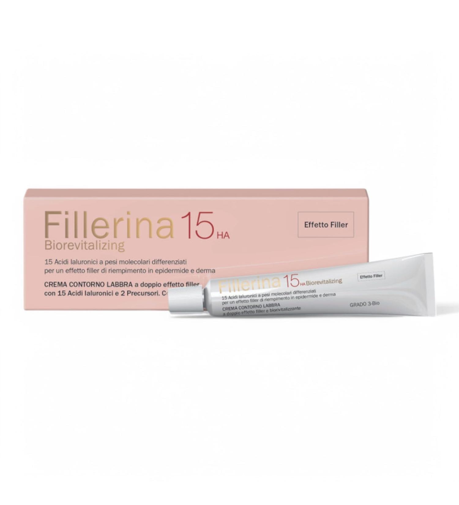 Fillerina 15HA Biorevitalizing Cr me Contour L vres Effet Remplissage Grade 3 15 ml