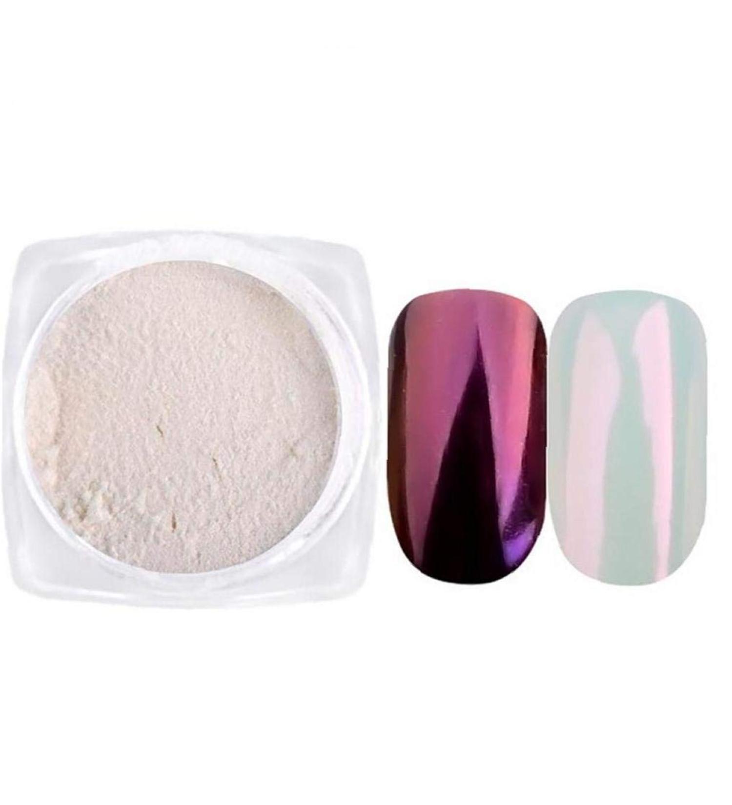 1pc Nail Powder Mirror Effect Powder Holographic Nail Powder Pearl Nail Pigment Nail Art Powder(1g Wine Red) - Buy Online on GoSupps.com