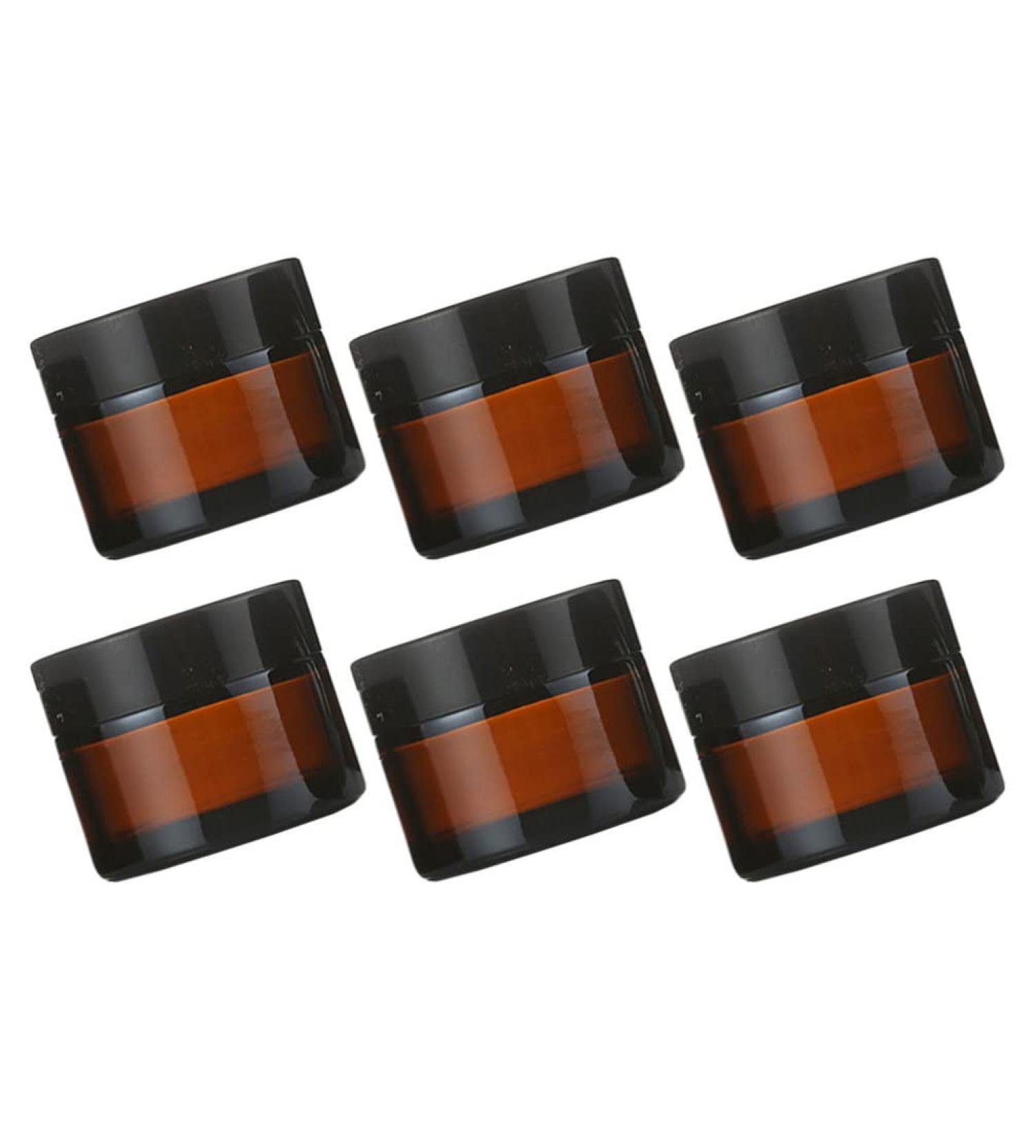 Beaupretty Travel Container Clear Jar 6 Sets 20g Empty Glass Cream Jar Bottle Vials Portable Cosmetic Container Travel Pot with Screw Cap Lids for Creams Toners Lip Balms Travel Container Clear Jar - Buy Online on GoSupps.com