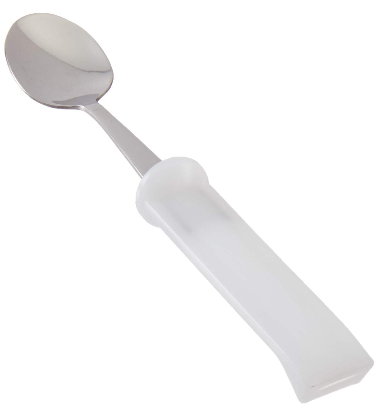 Sammons Preston Plastic-Handle Utensil - Youth Spoon | Adaptive Stainless Steel Silverware for Pediatric & Adult | Dining Aid with Improved Grasping Handle - Buy Online on GoSupps.com