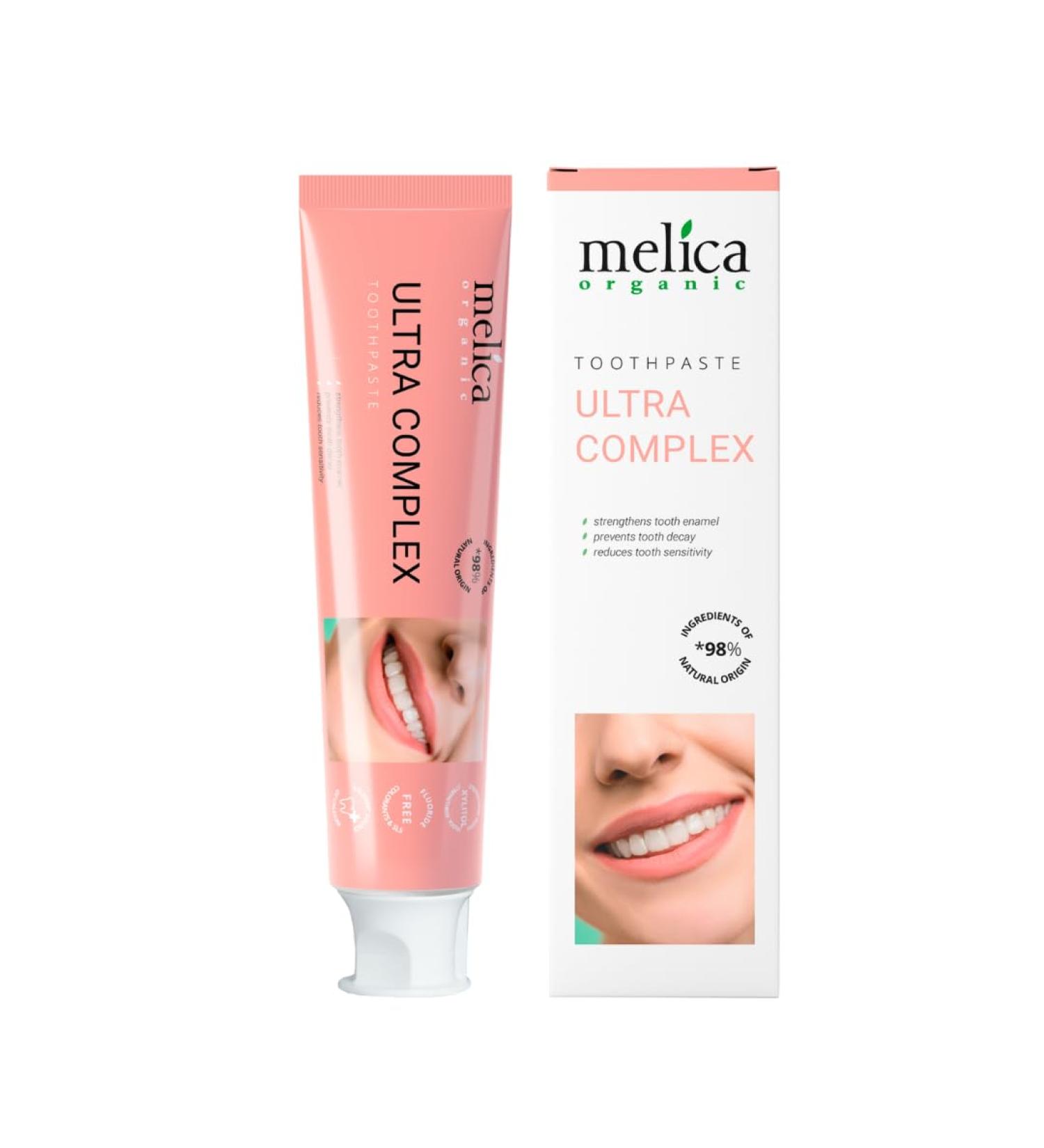 Melica MELICA ORGANIC Ultra Complex Toothpaste Natural Care & Glazing Repair 100ml